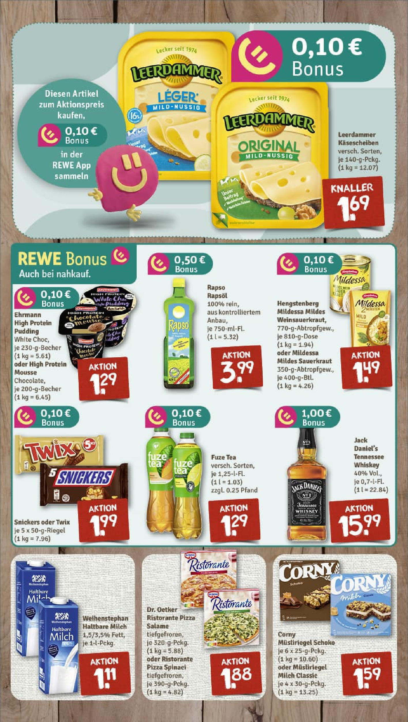 REWE Prospekt ab 21.09.2025 zum Blättern » Angebote | Seite: 2 | Produkte: Ristorante, Milch, Pizza, Rapso rapsol
