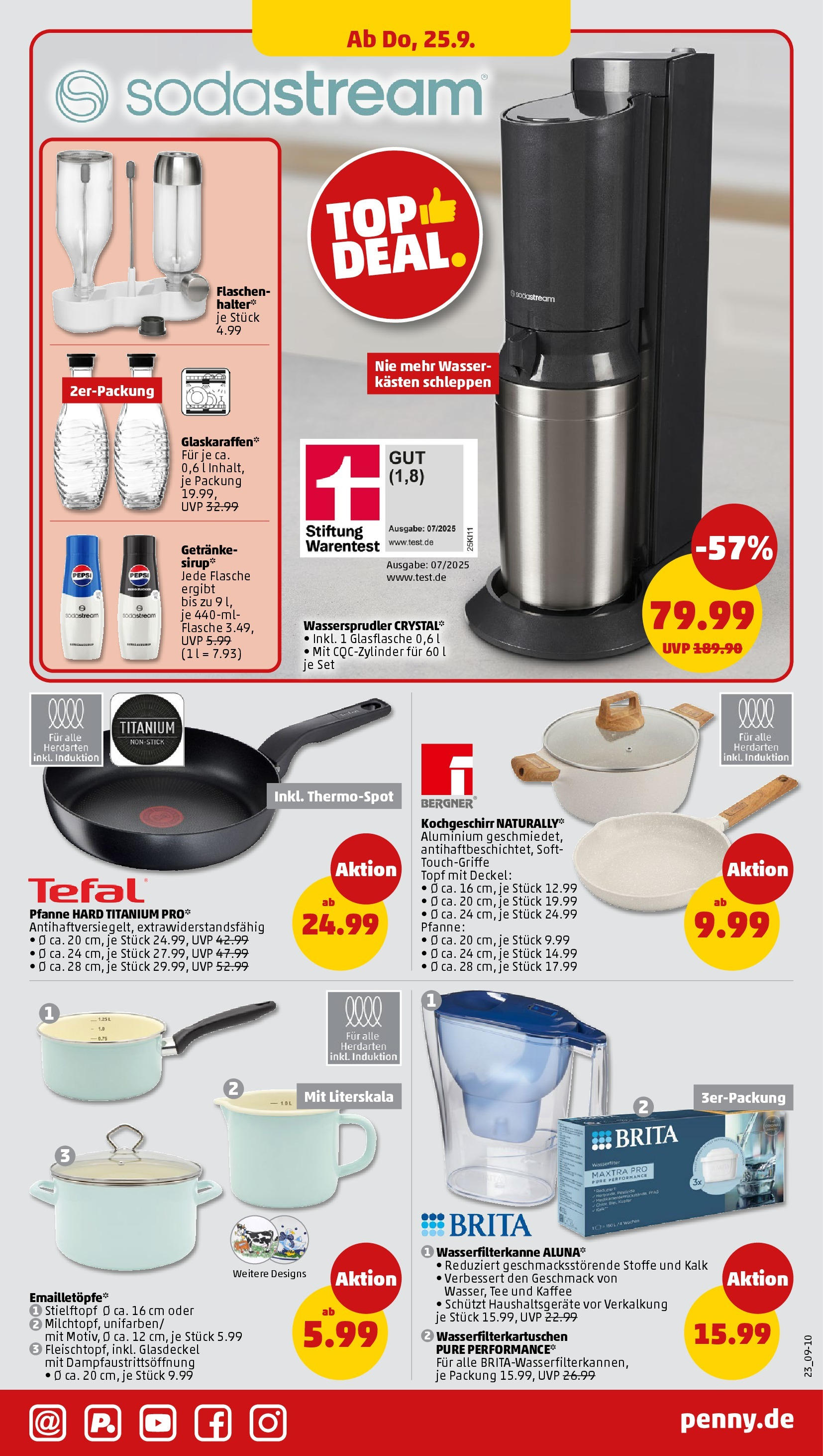 Penny Prospekt ab 22.09.2025 » Angebote Online | Seite: 23 | Produkte: Sirup, Wasser, Pepsi, Tee