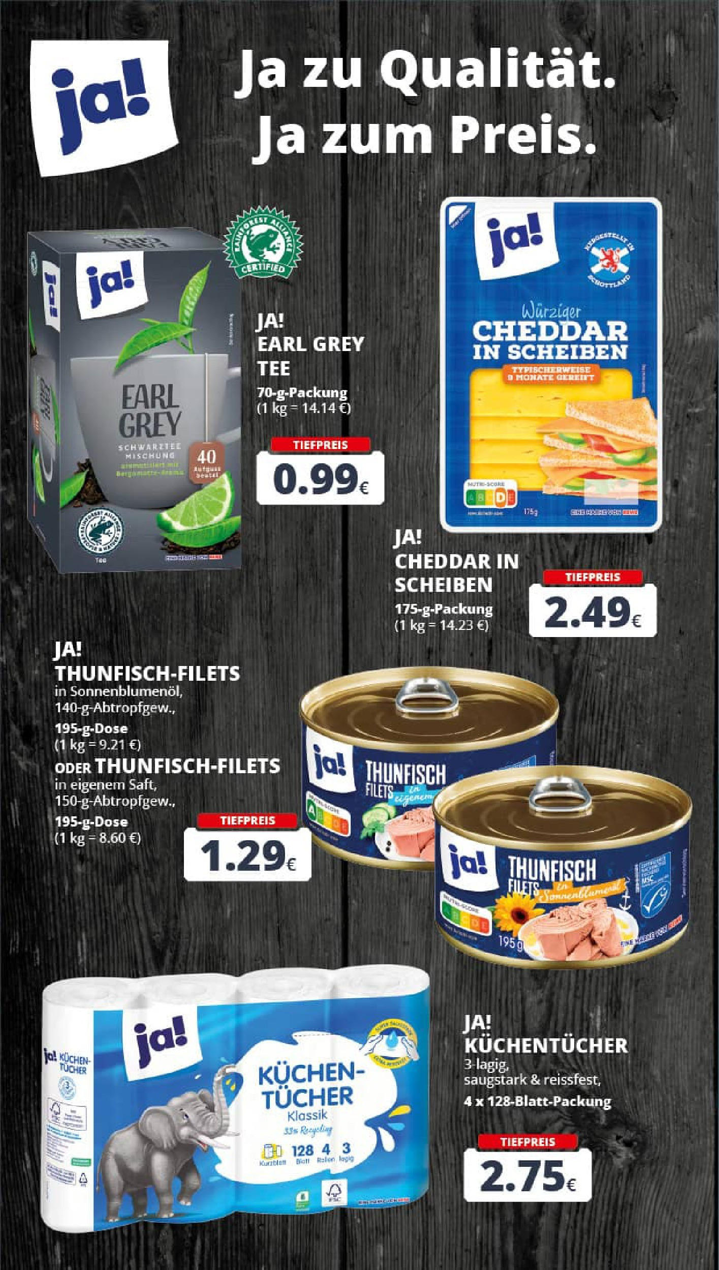 REWE Prospekt ab 21.09.2025 zum Blättern » Angebote | Seite: 22 | Produkte: Thunfisch, Tee, Kuchen