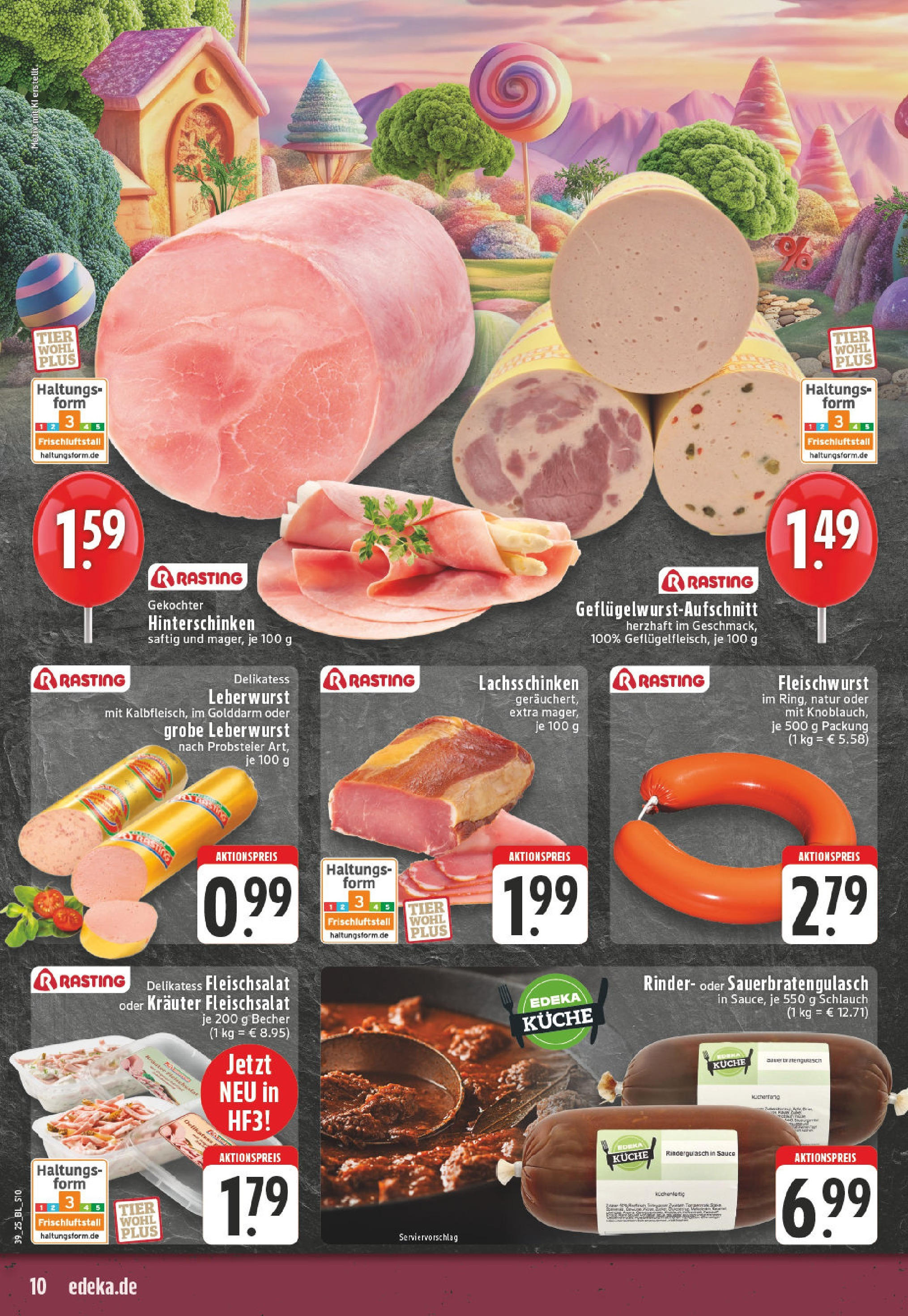 Edeka prospekt Bad Neuenahr - Ahrweiler	 (ab 21.09.2025) » Angebote Online | Seite: 10 | Produkte: Rindergulasch, Küche