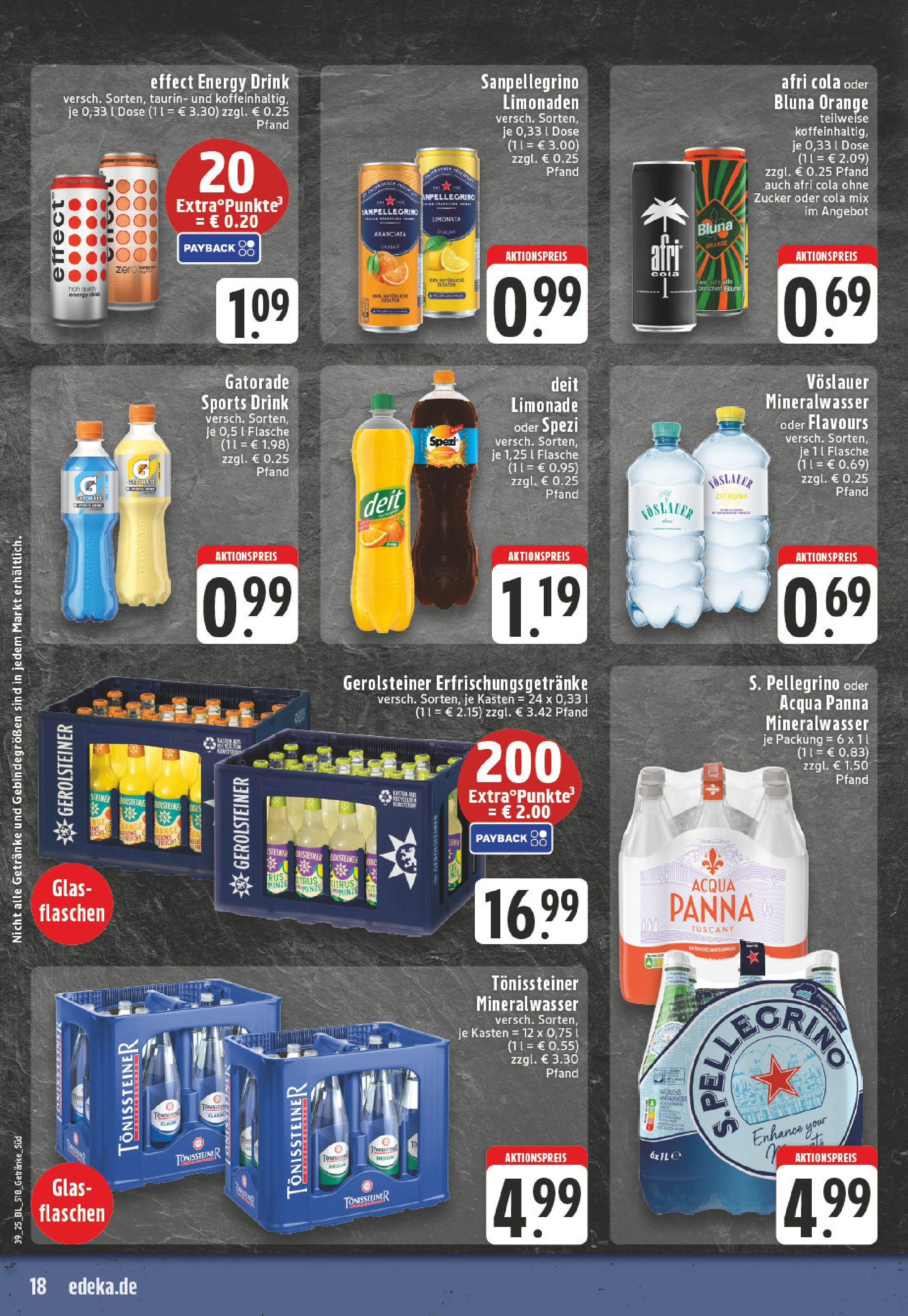 Edeka prospekt Bad Neuenahr - Ahrweiler	 (ab 21.09.2025) » Angebote Online | Seite: 18 | Produkte: Cola, Energy, Zucker, Zitrone