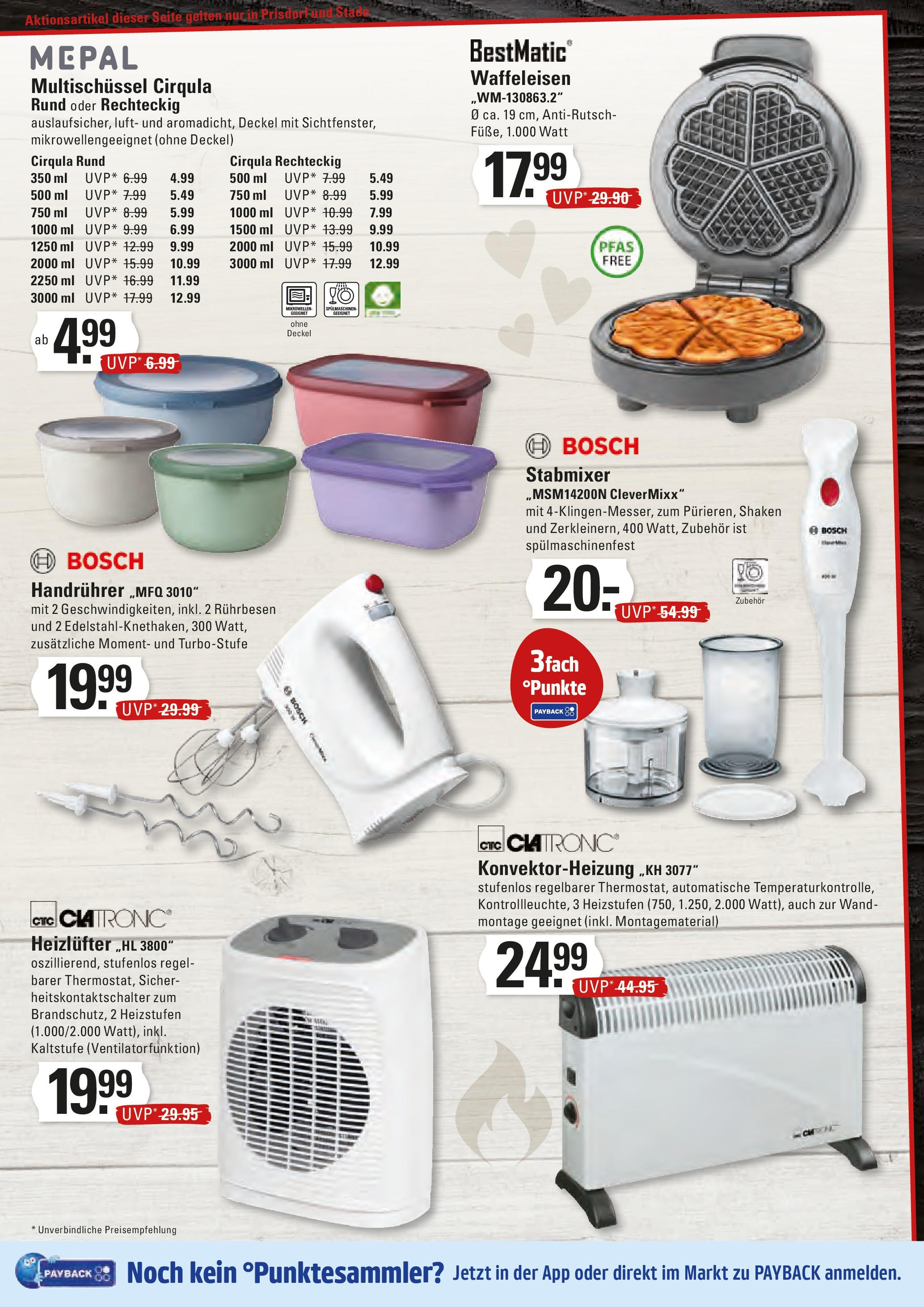 Edeka prospekt Stade	 (ab 21.09.2025) » Angebote Online | Seite: 21 | Produkte: Bosch, Rührbesen, Waffeleisen, Stabmixer