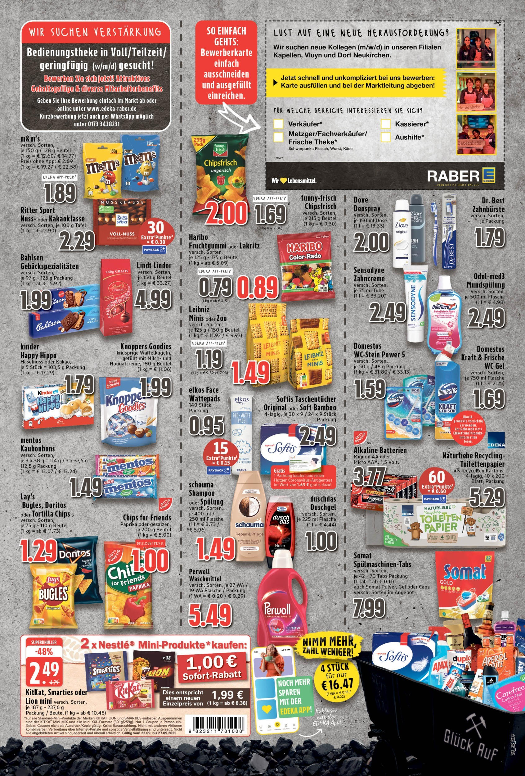 Edeka prospekt Neukirchen-Vluyn	 (ab 21.09.2025) » Angebote Online | Seite: 7 | Produkte: M&M's, Shampoo, Duschdas, Waschmittel