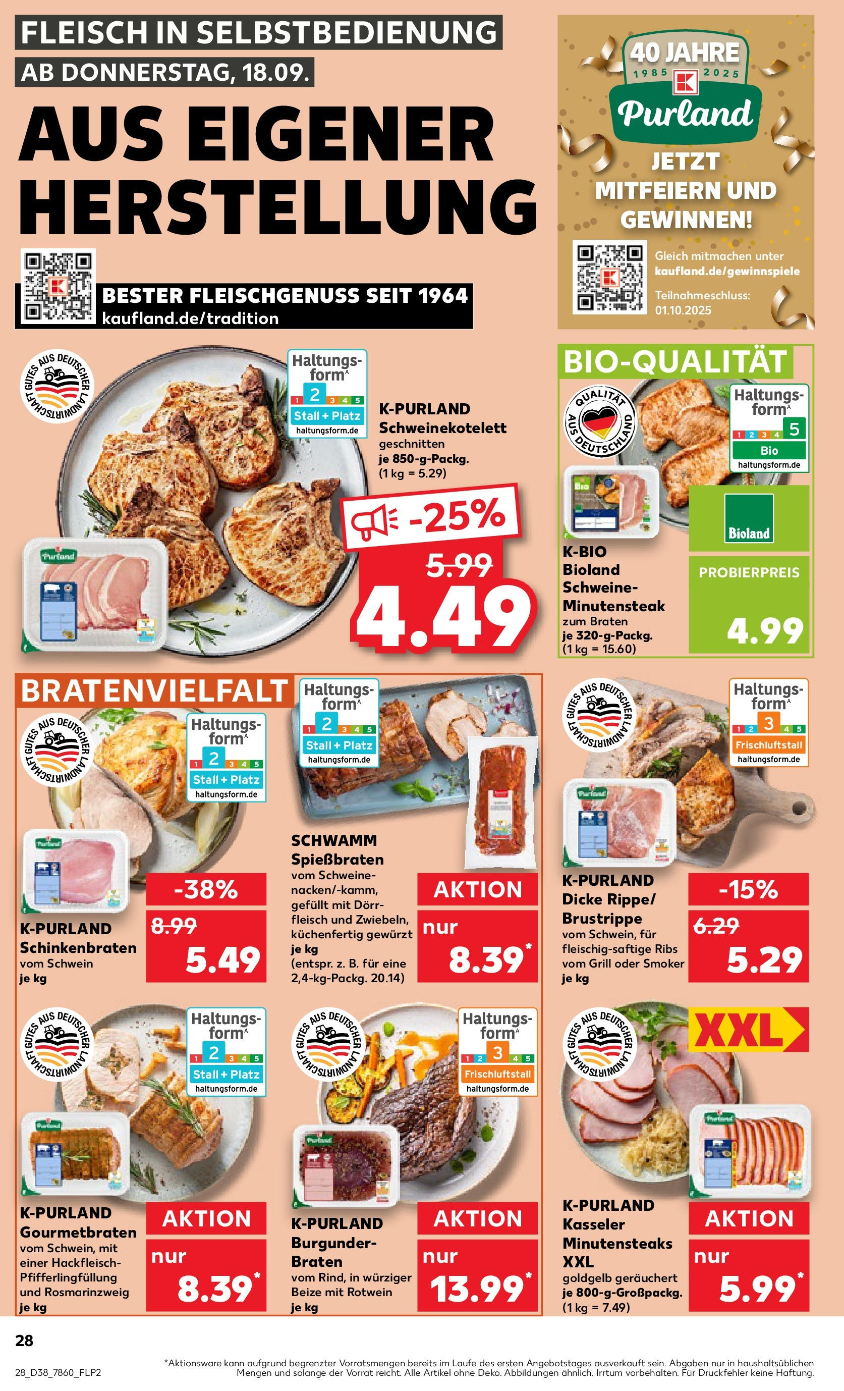 Prospekt Kaufland ab 21.09.2025 » Angebote Online zum Blättern | Seite: 28 | Produkte: Rotwein, Steak, Fleisch, Hackfleisch
