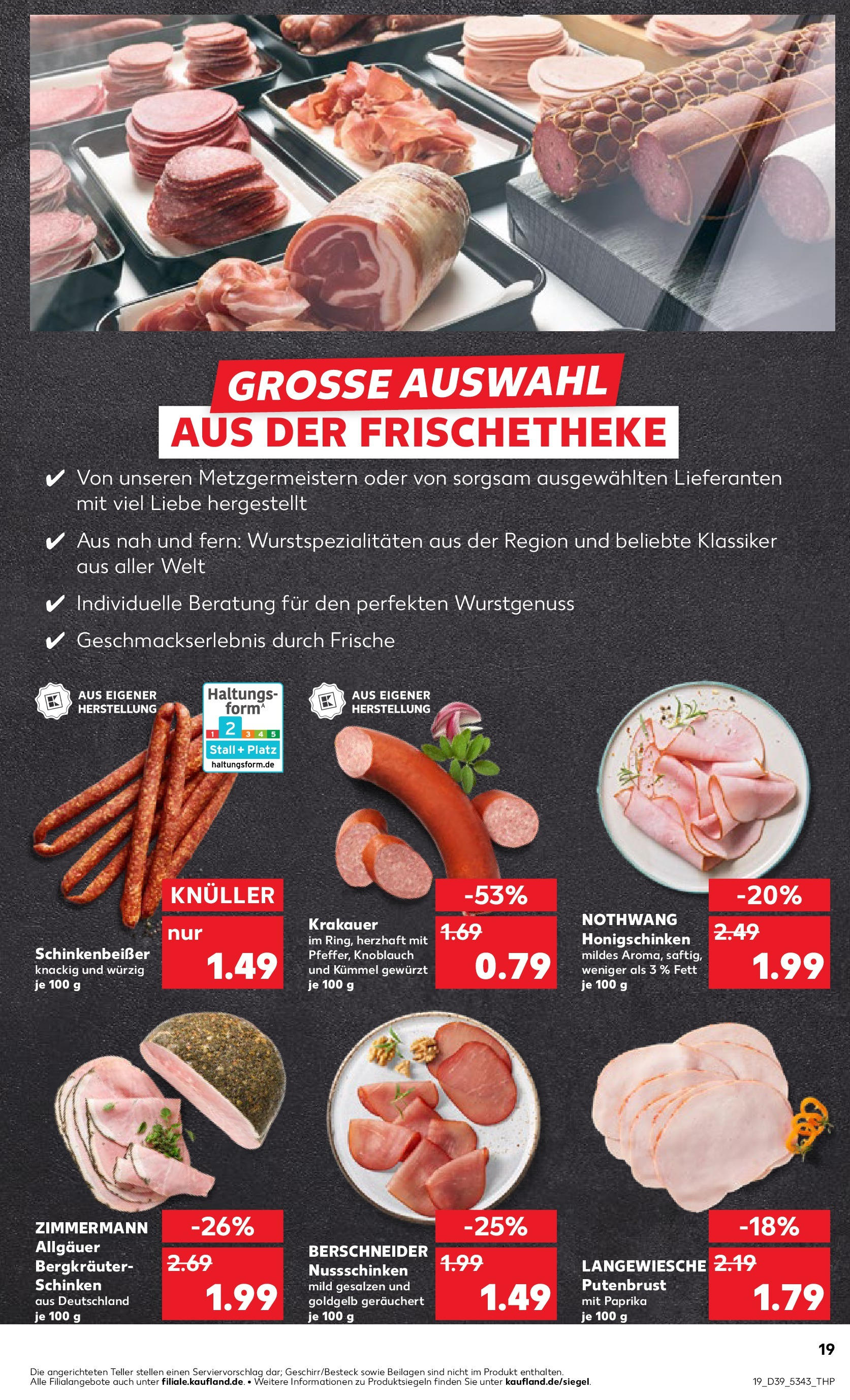 Prospekt Kaufland ab 24.09.2025 » Angebote Online zum Blättern | Seite: 19 | Produkte: Paprika, Knoblauch, Schinken