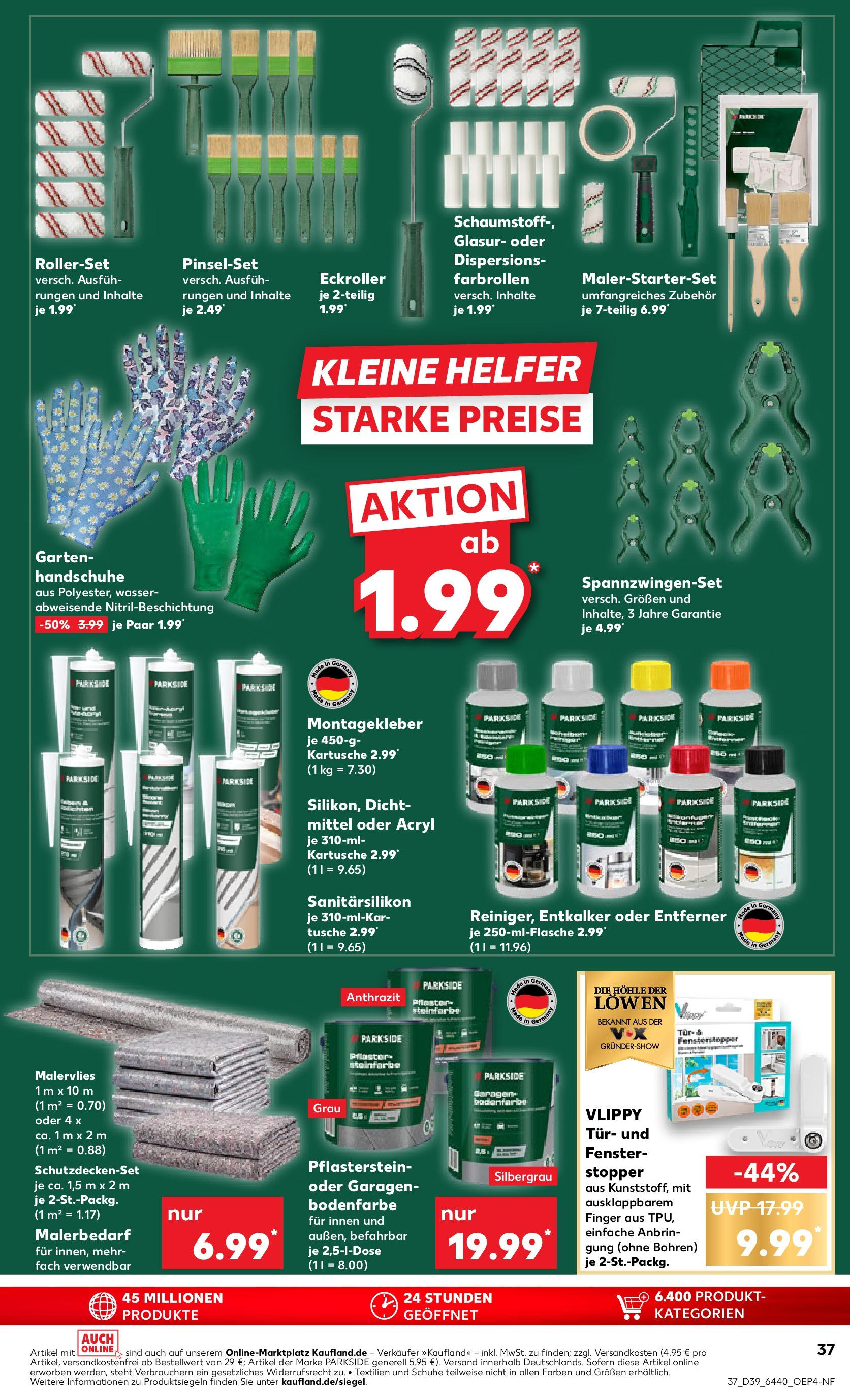 Prospekt Kaufland ab 24.09.2025 » Angebote Online zum Blättern | Seite: 37 | Produkte: Tür, Wasser, Handschuhe