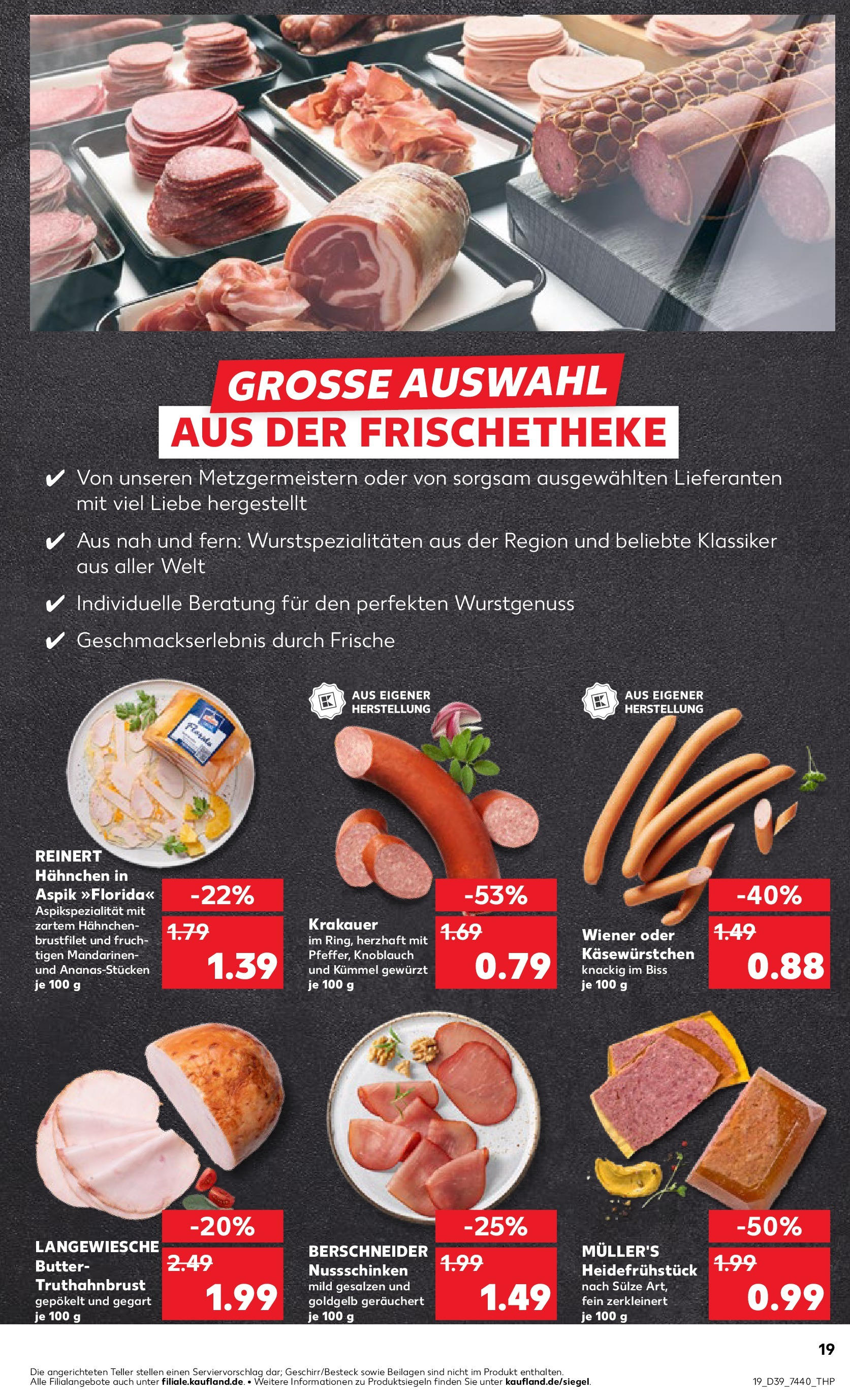Prospekt Kaufland ab 24.09.2025 » Angebote Online zum Blättern | Seite: 19 | Produkte: Hahnchen, Butter, Mandarinen, Knoblauch