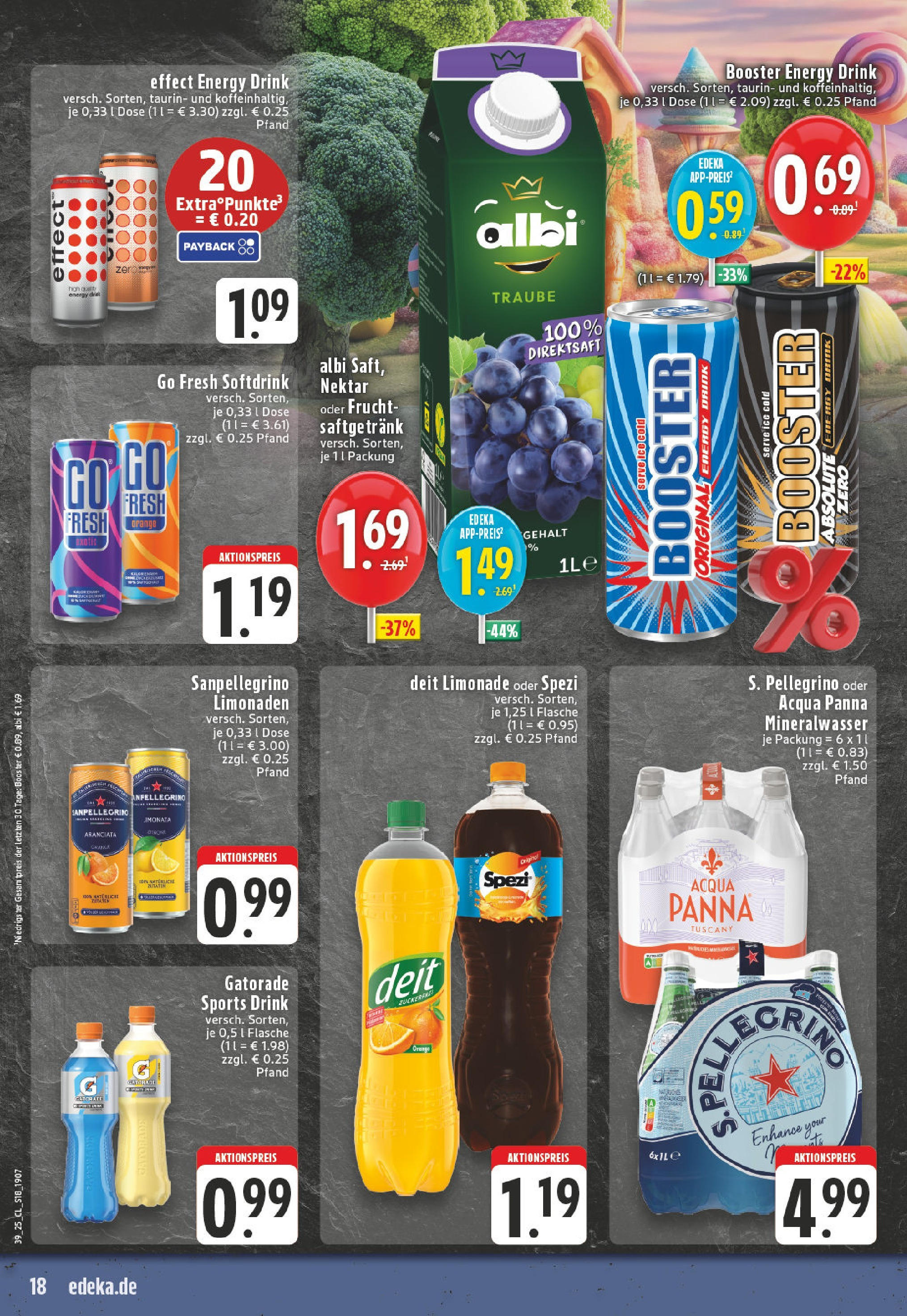 Edeka prospekt Paderborn	 (ab 21.09.2025) » Angebote Online | Seite: 18 | Produkte: Energy, Limonade, Mineralwasser