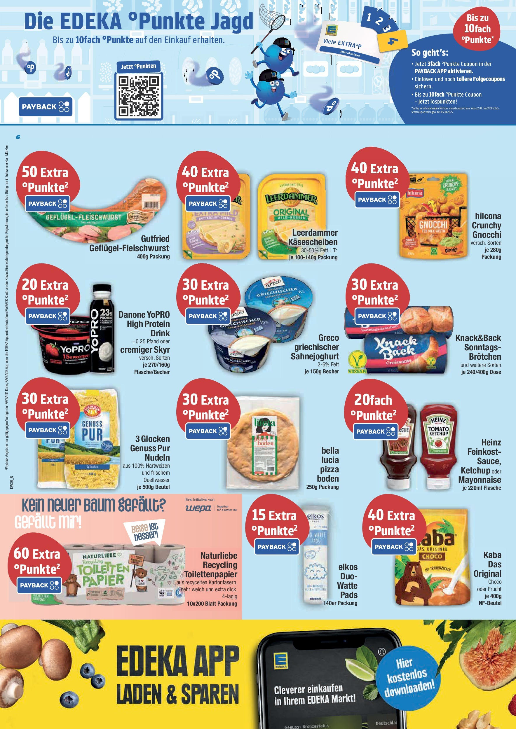 Edeka prospekt Krumbach	 (ab 21.09.2025) » Angebote Online | Seite: 6 | Produkte: Pasta, Nudeln, Ketchup, Toilettenpapier