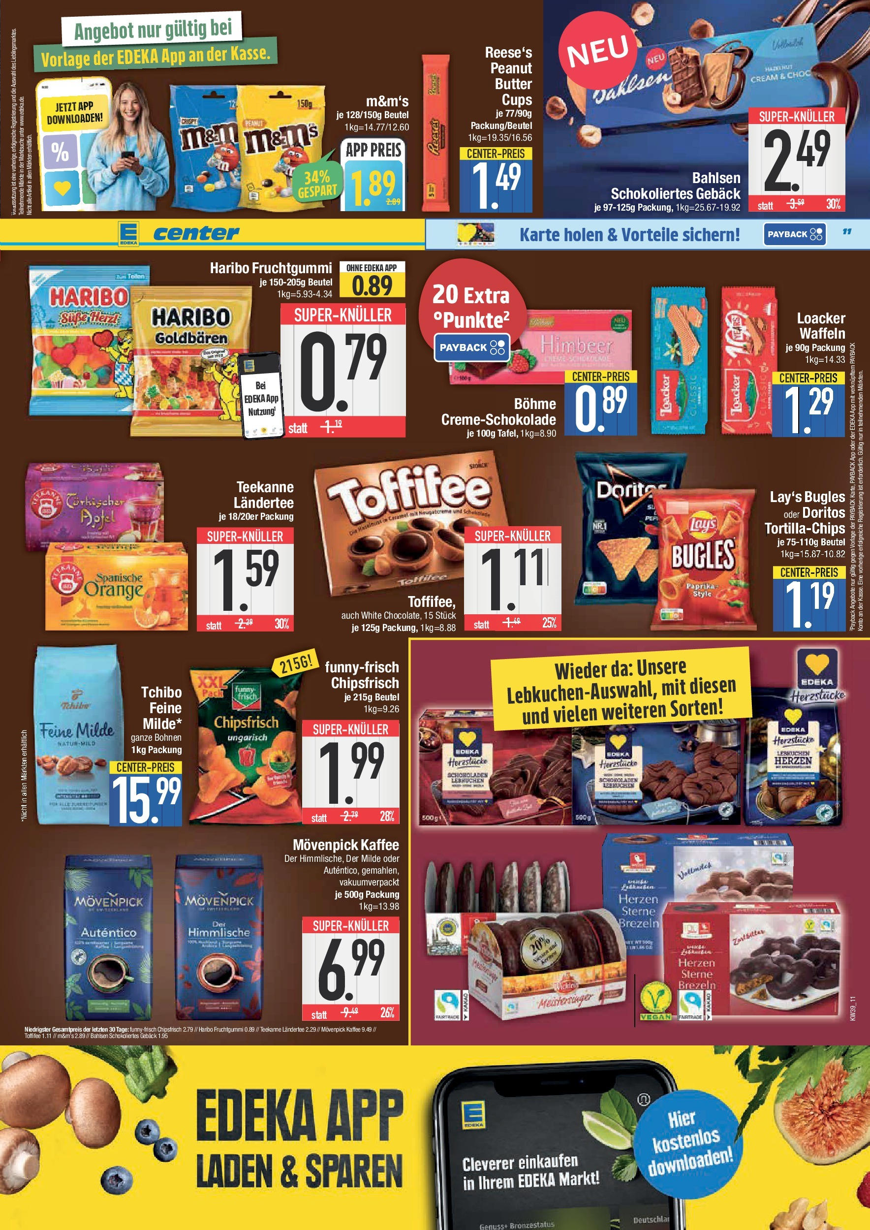 Edeka prospekt Krumbach	 (ab 21.09.2025) » Angebote Online | Seite: 11 | Produkte: Kaffee, Schokolade, Waffeln, Chips