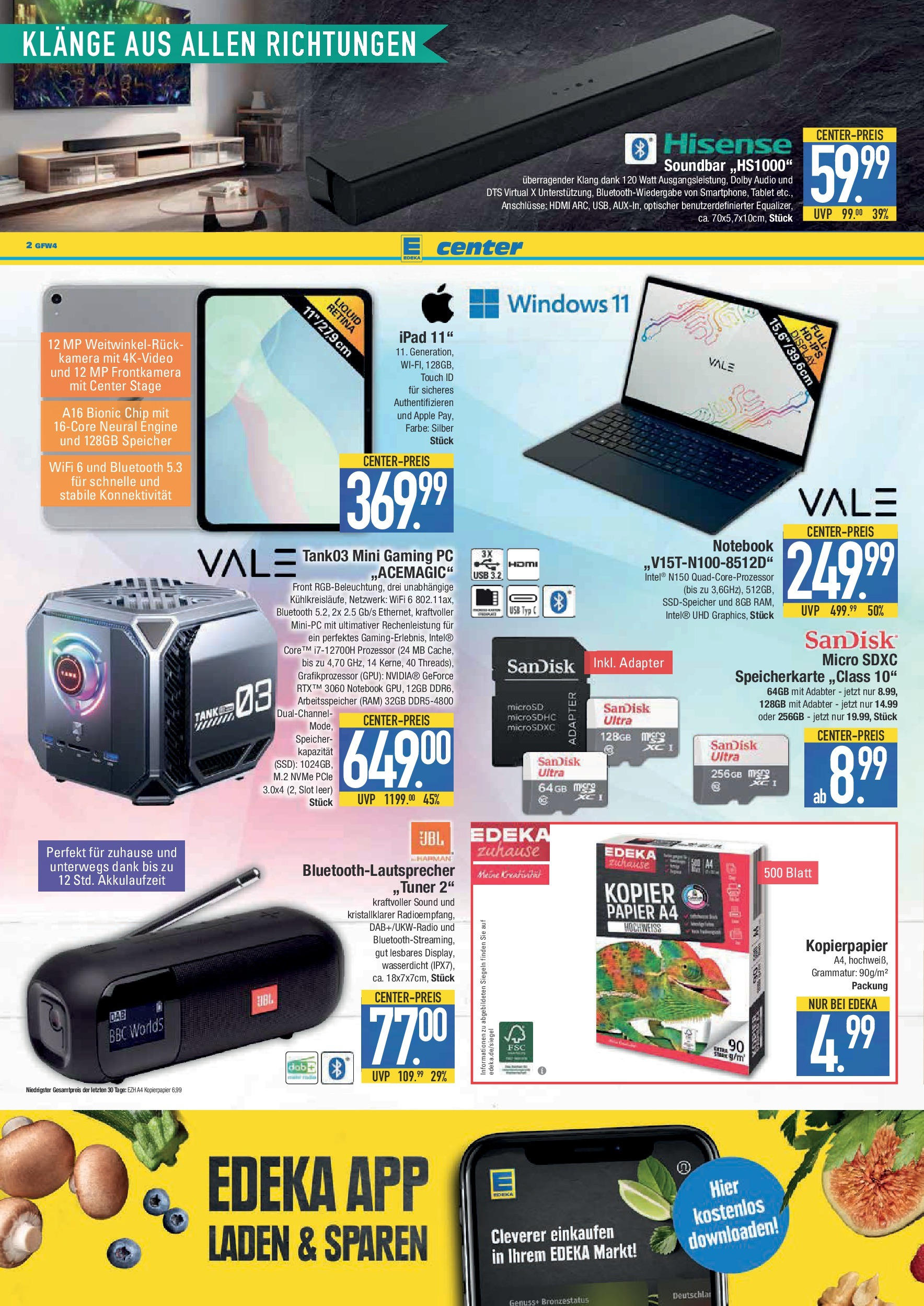 Edeka prospekt Krumbach	 (ab 21.09.2025) » Angebote Online | Seite: 18 | Produkte: Kamera, Soundbar, PC, Audio