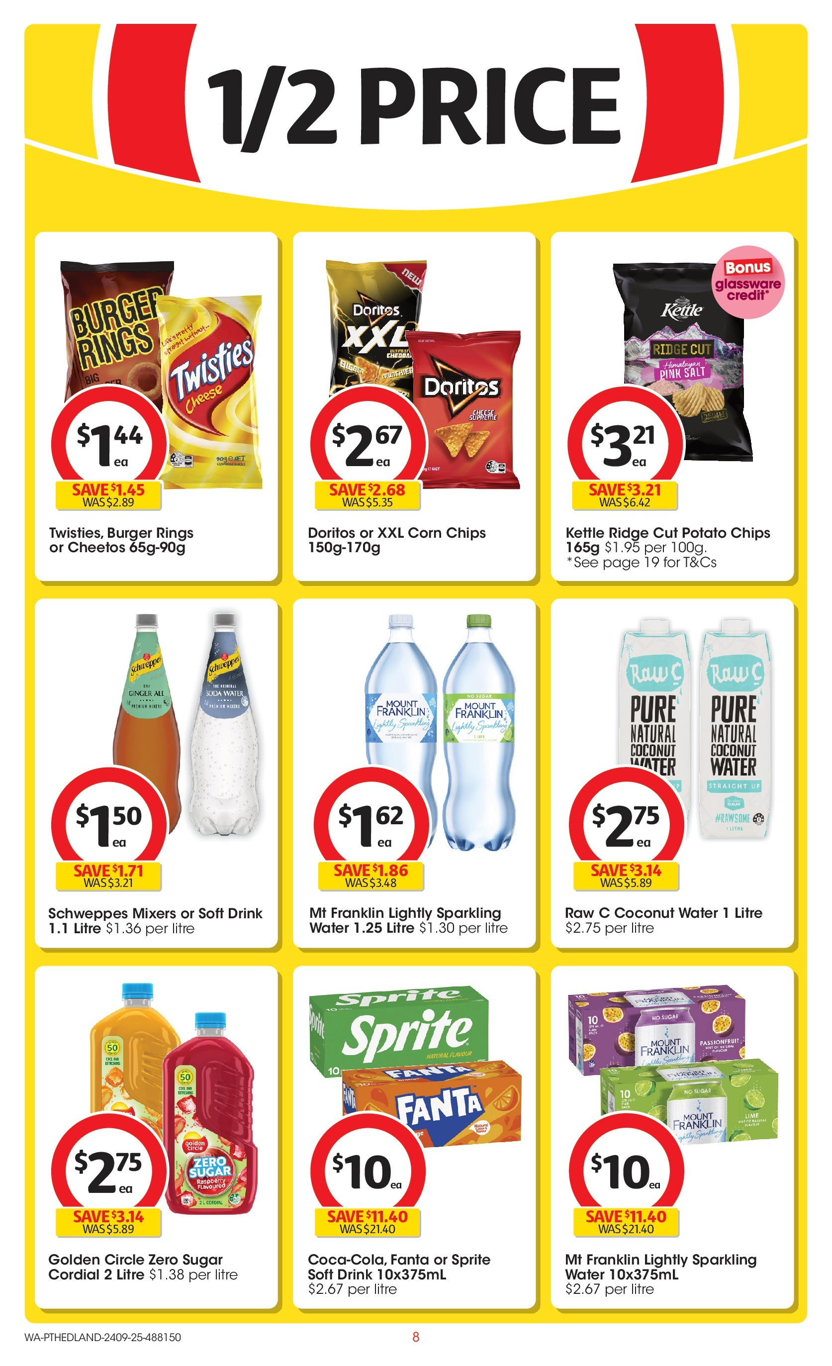 ﻿﻿Coles catalogue valid from 24/09/2025 > Online Australia | Page: 8 | Products: Cheese, Ginger, Glassware, Raspberry