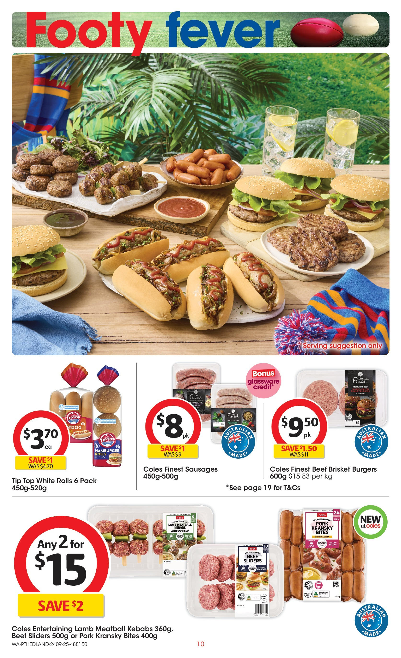 ﻿﻿Coles catalogue valid from 24/09/2025 > Online Australia | Page: 10 | Products: Glassware, Lamb, Beef, Cap