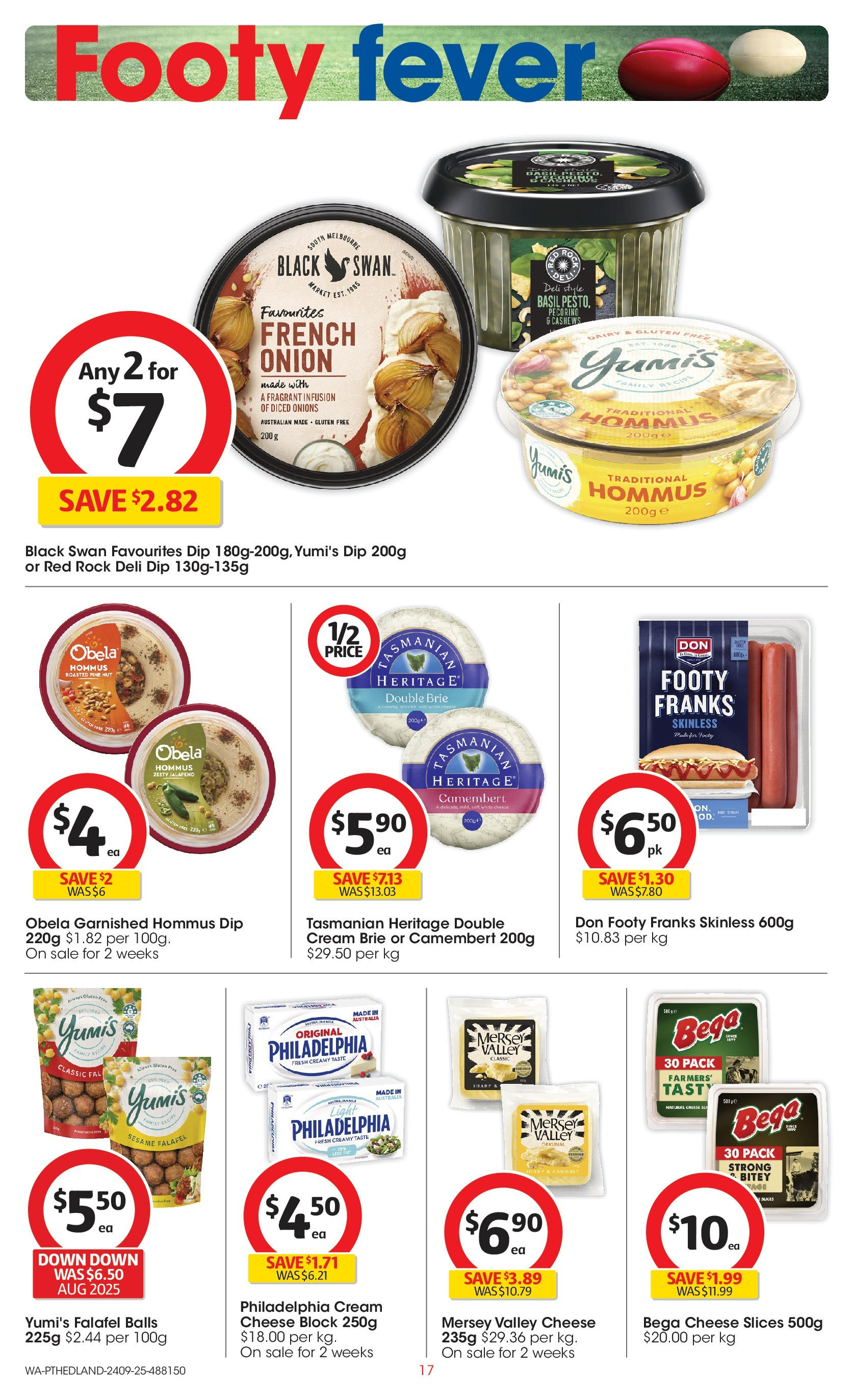 ﻿﻿Coles catalogue valid from 24/09/2025 > Online Australia | Page: 17 | Products: Light, Cheese, Cream, Onions