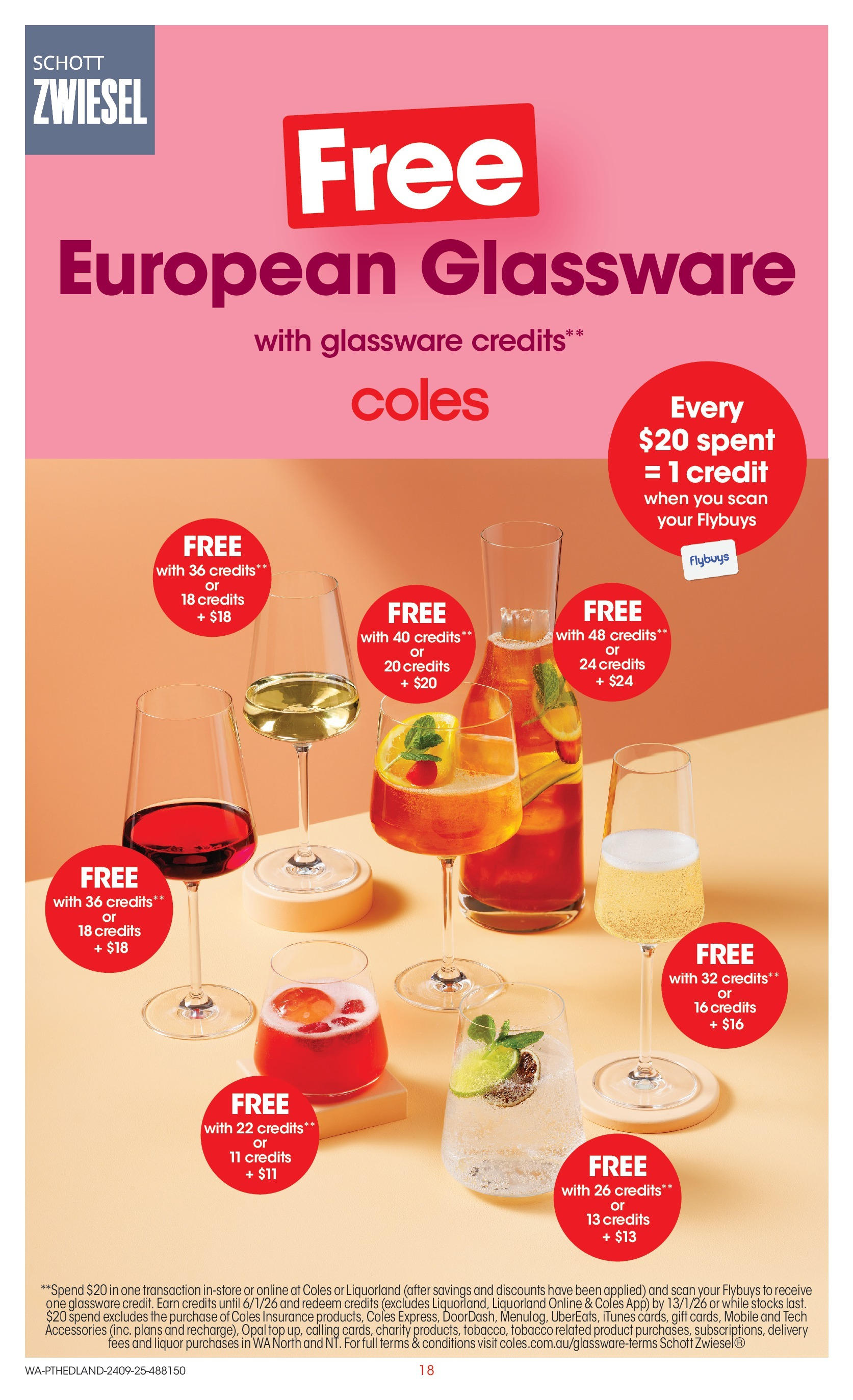 ﻿﻿Coles catalogue valid from 24/09/2025 > Online Australia | Page: 18 | Products: Glassware, Opal, Accessories, Mobile