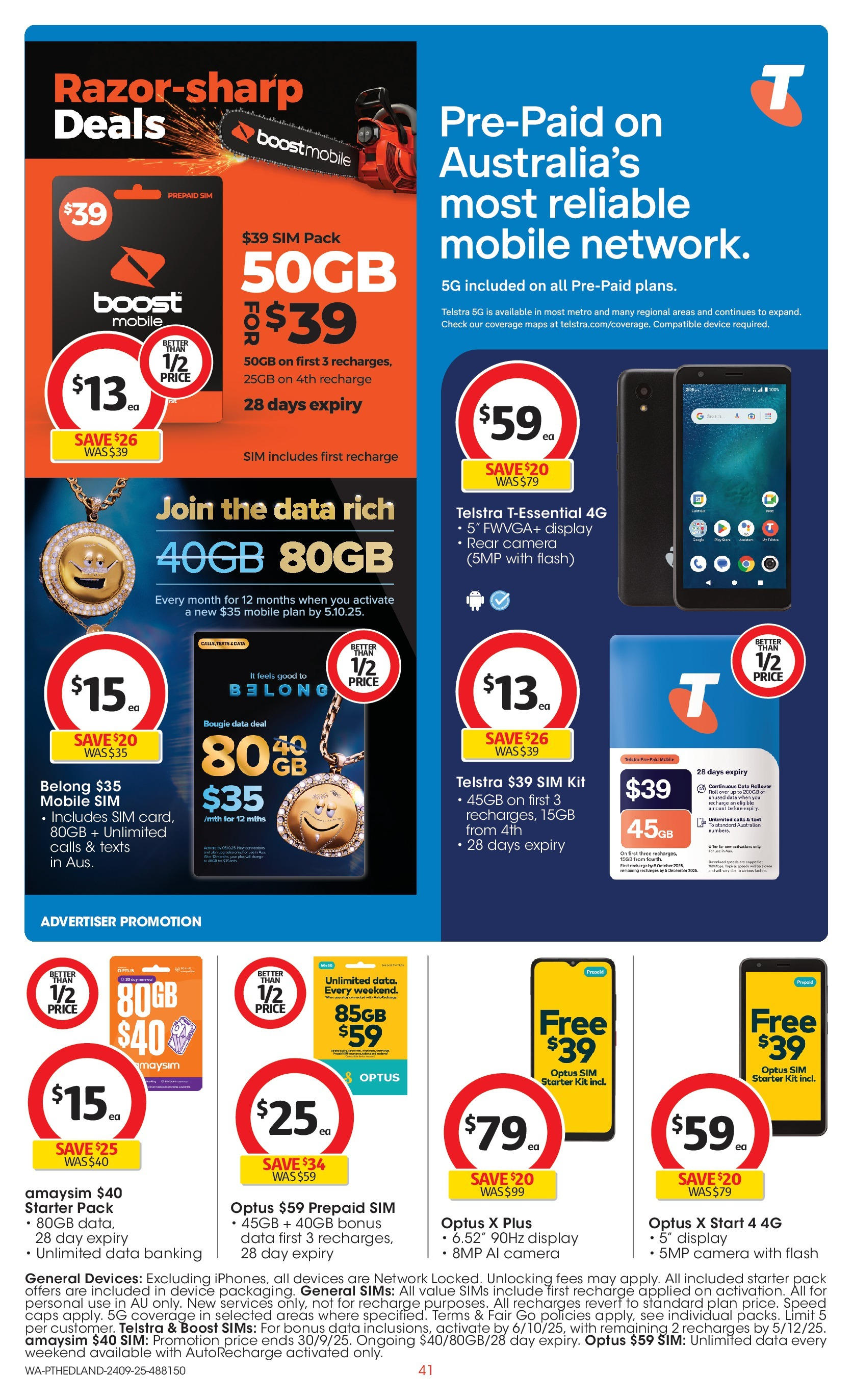 ﻿﻿Coles catalogue valid from 24/09/2025 > Online Australia | Page: 41 | Products: Device, Camera, Mobile