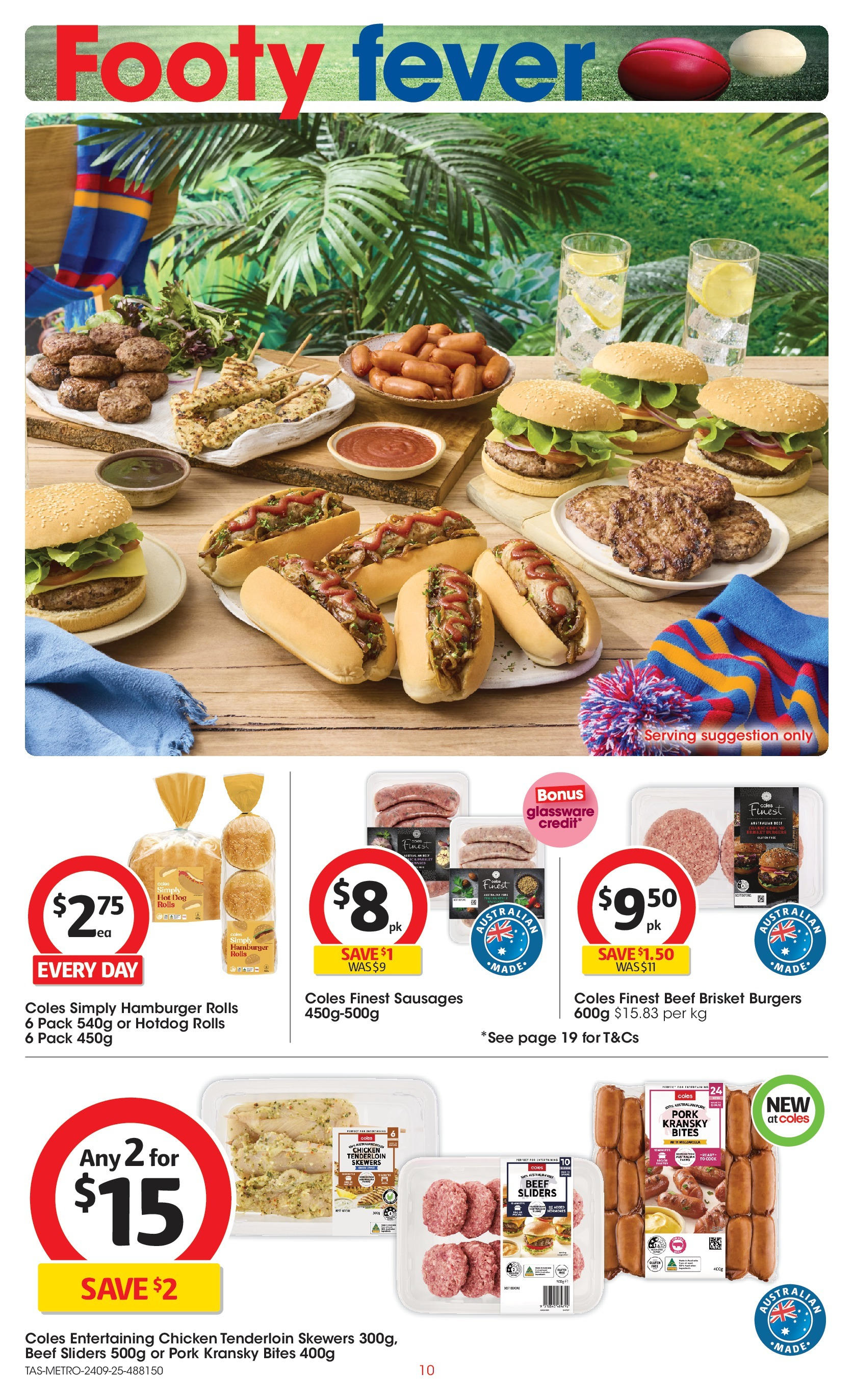 ﻿﻿Coles catalogue valid from 24/09/2025 > Online Australia | Page: 10 | Products: Glassware, Chicken, Pork, Beef