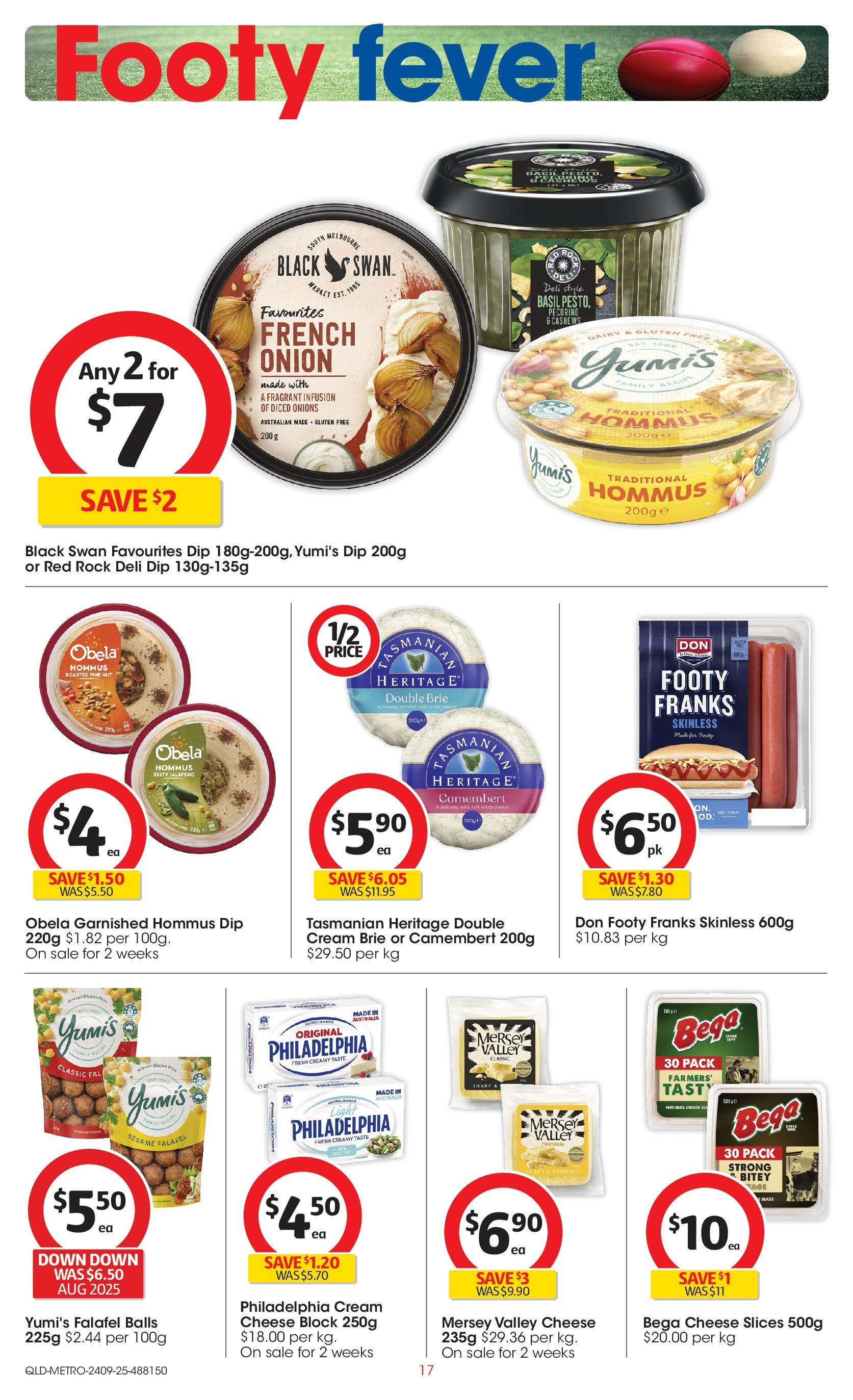 ﻿﻿Coles catalogue valid from 24/09/2025 > Online Australia | Page: 17 | Products: Light, Cheese, Cream, Onions