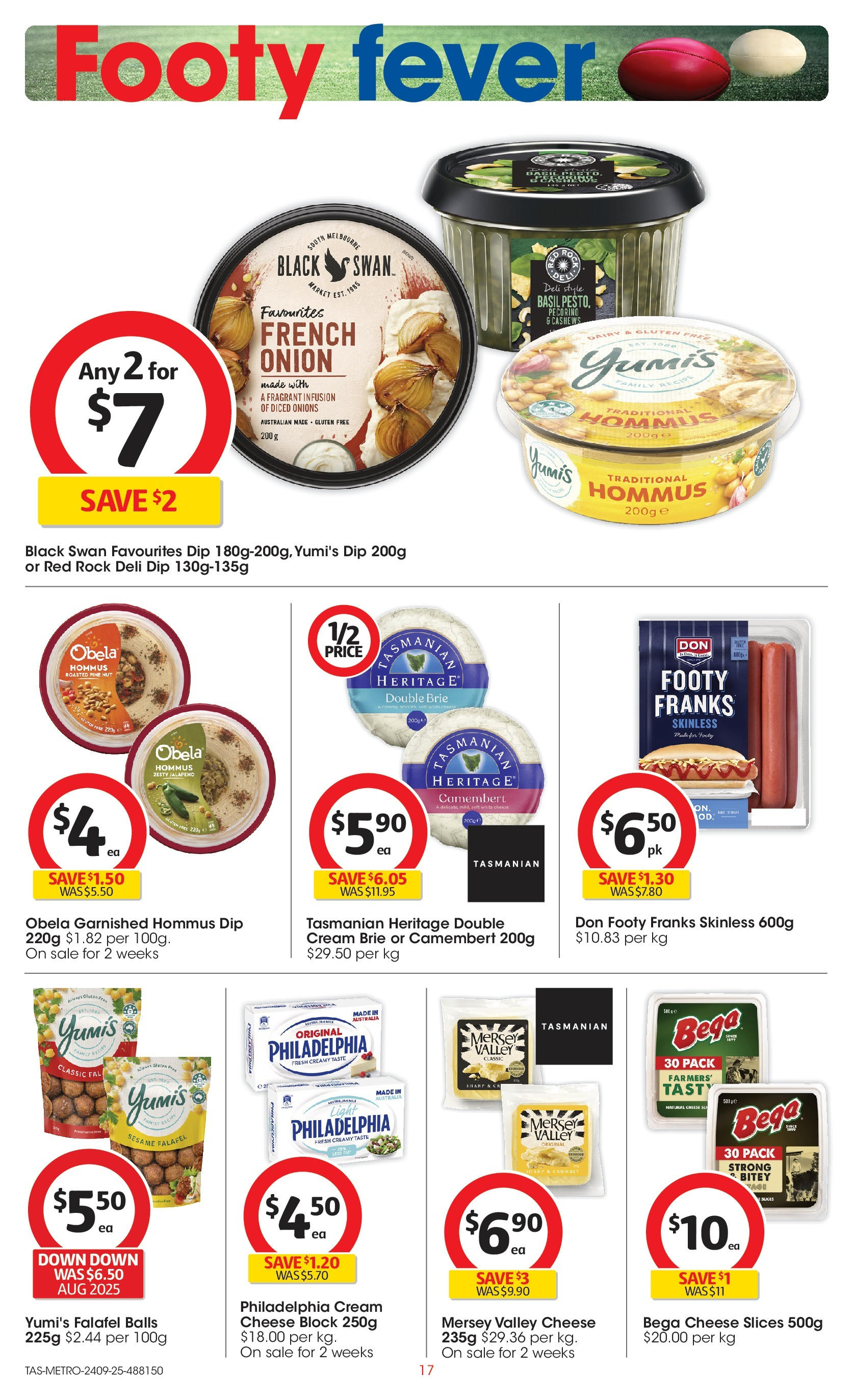 ﻿﻿Coles catalogue valid from 24/09/2025 > Online Australia | Page: 17 | Products: Light, Cheese, Cream, Onions