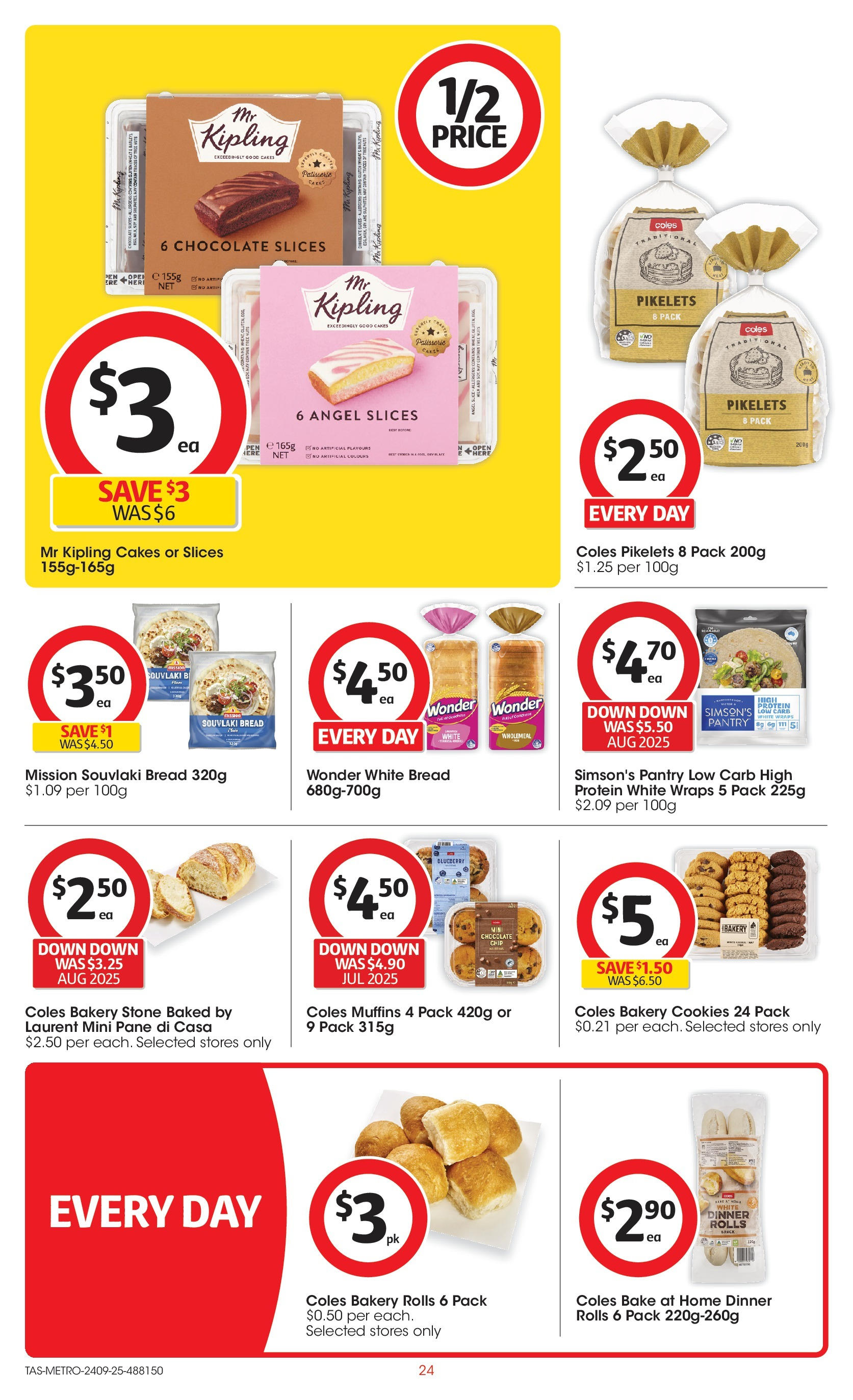 ﻿﻿Coles catalogue valid from 24/09/2025 > Online Australia | Page: 24 | Products: Chocolate, Nuts, Wheat, Bakery