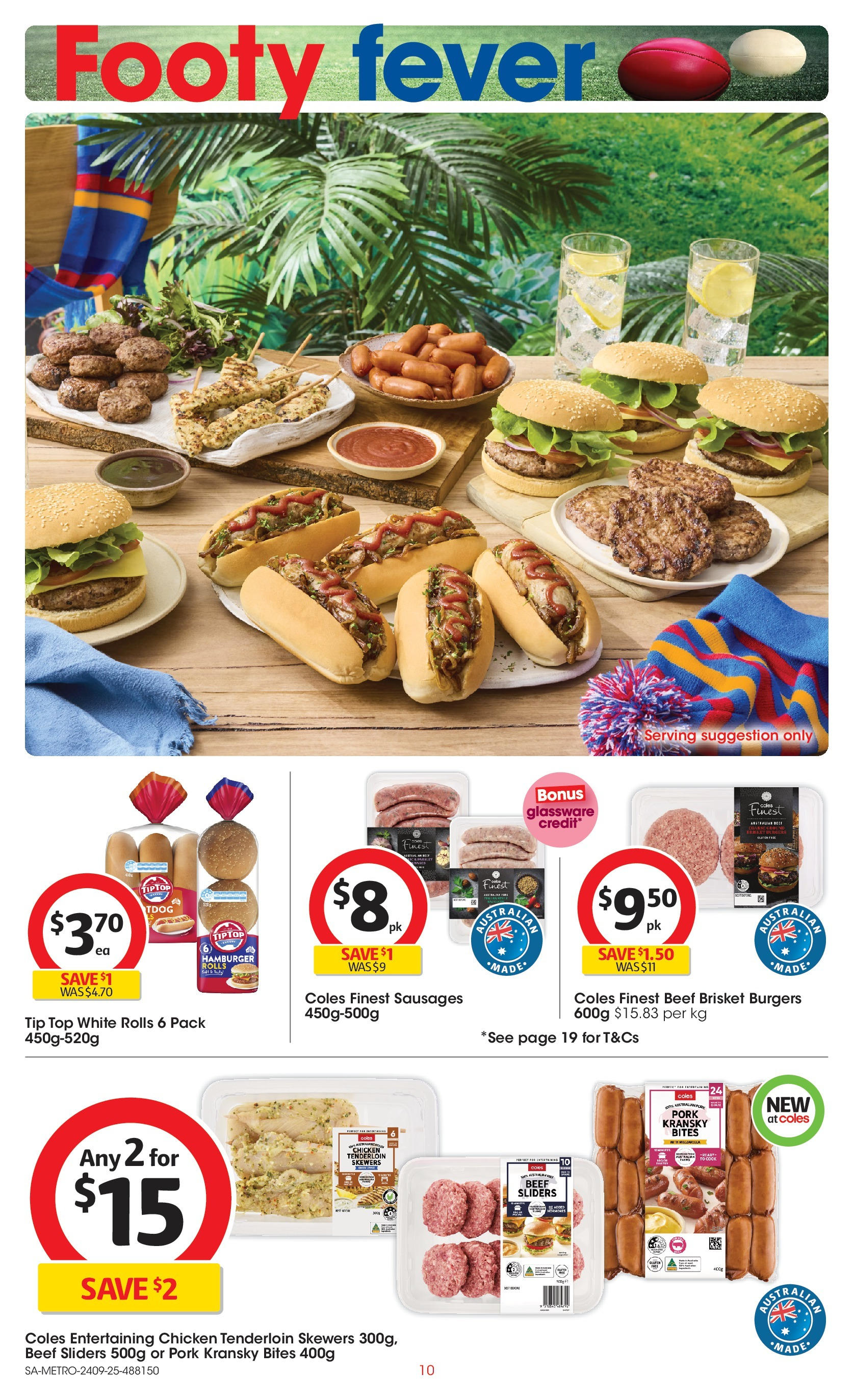 ﻿﻿Coles catalogue valid from 24/09/2025 > Online Australia | Page: 10 | Products: Glassware, Chicken, Pork, Beef