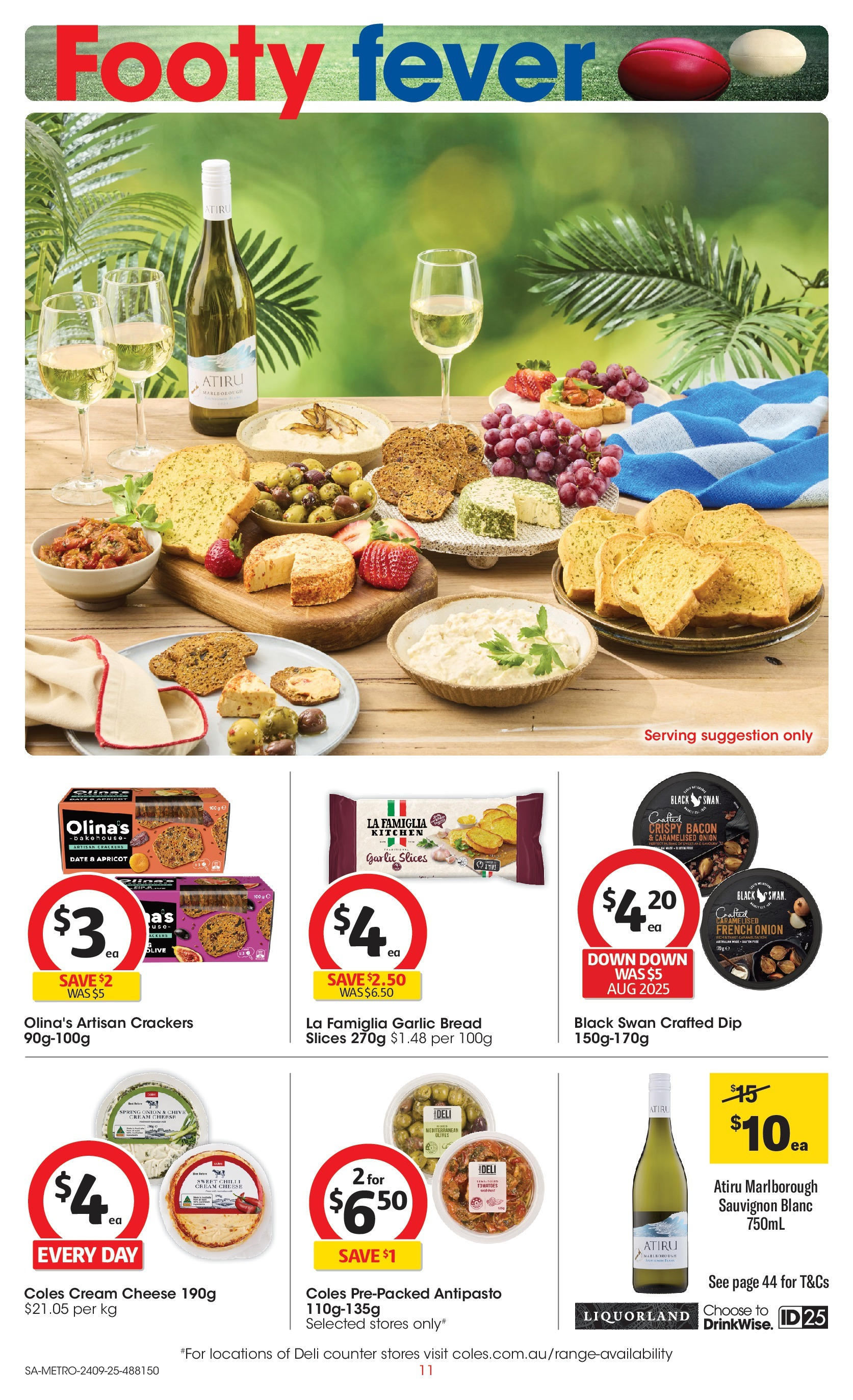 ﻿﻿Coles catalogue valid from 24/09/2025 > Online Australia | Page: 11 | Products: Bacon, Cheese, Olives, Chilli
