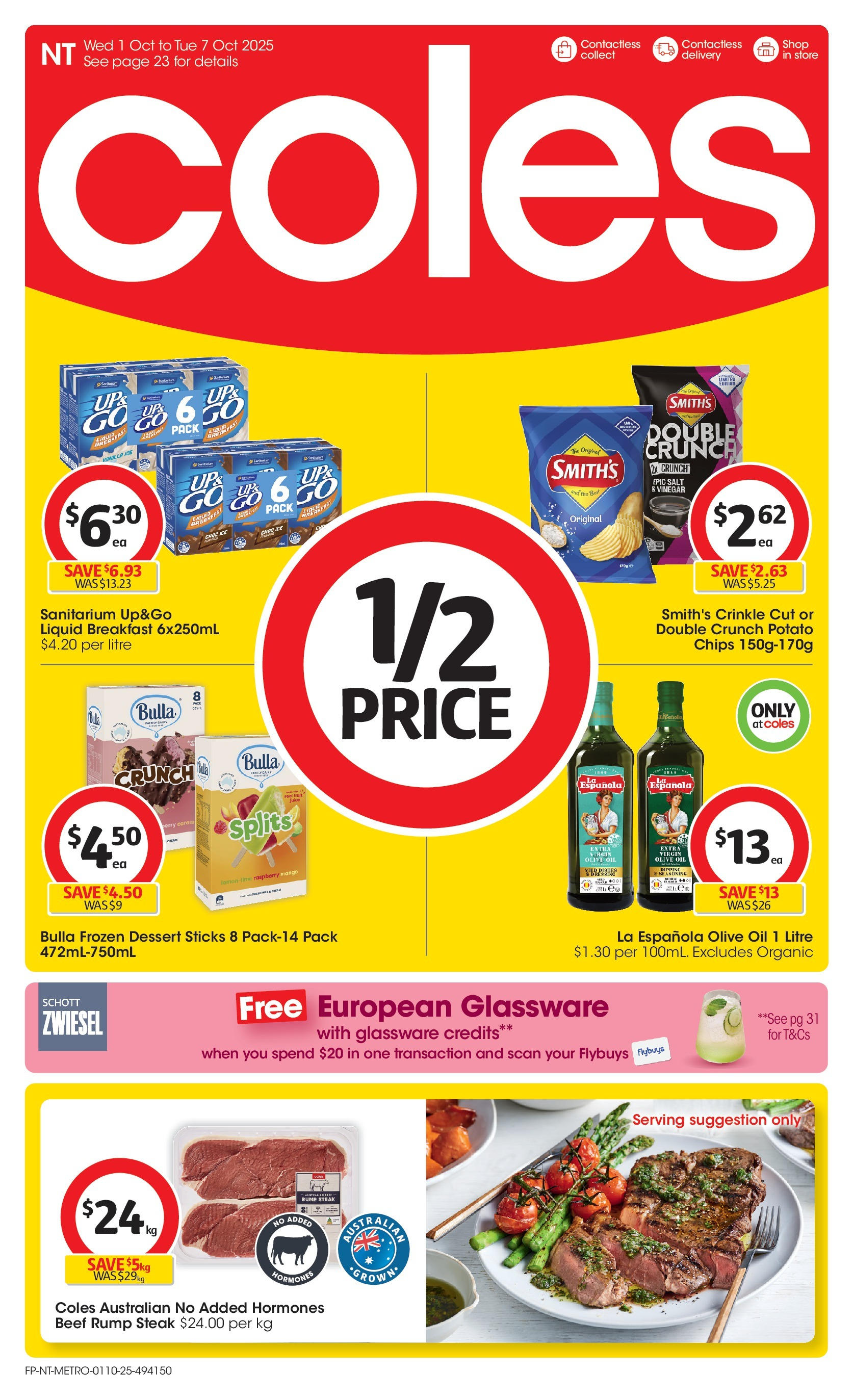 ﻿﻿Coles catalogue valid from 30/09/2025 > Online Australia | Page: 1 | Products: Glassware, Salt, Vinegar, Lime