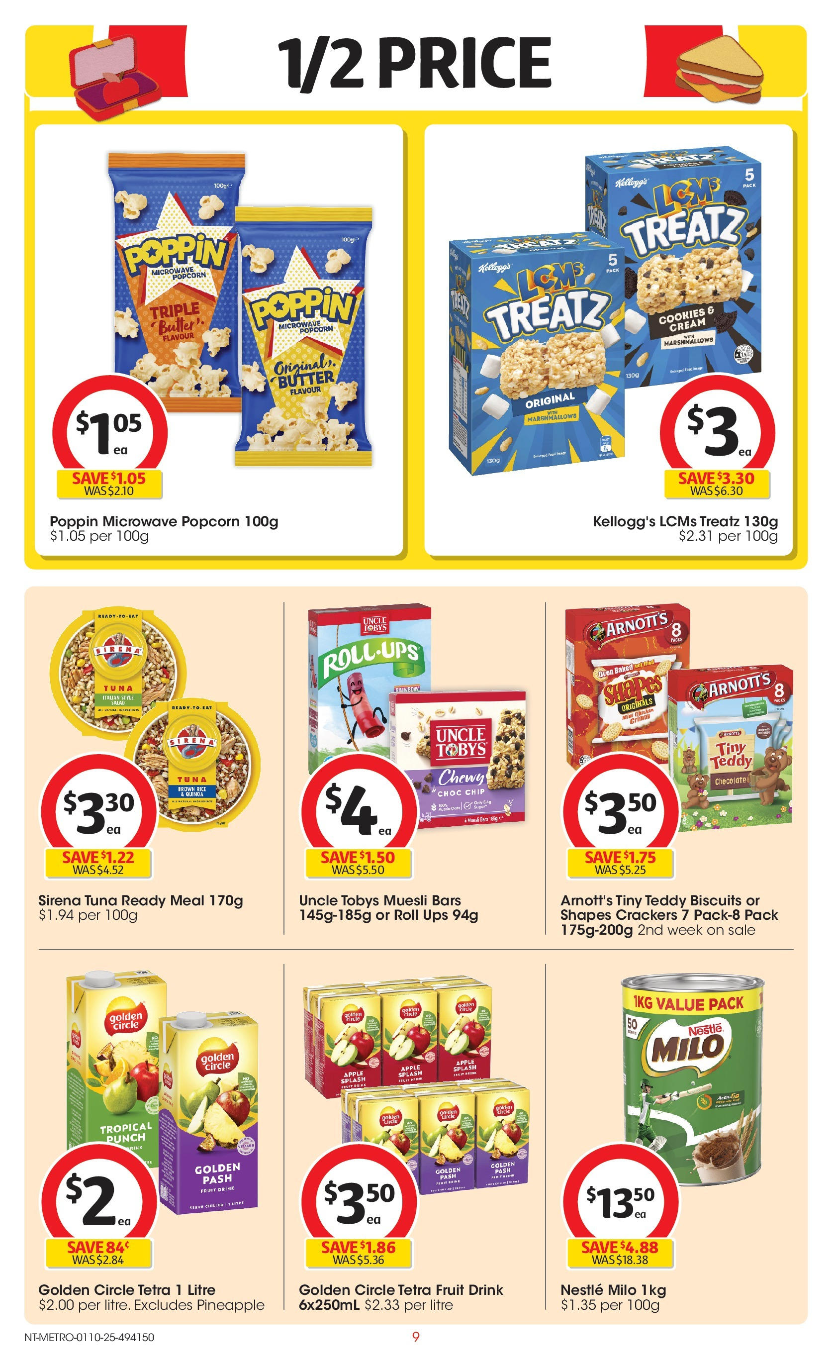 ﻿﻿Coles catalogue valid from 30/09/2025 > Online Australia | Page: 9 | Products: Crackers, Chocolate, Chicken, Pineapple