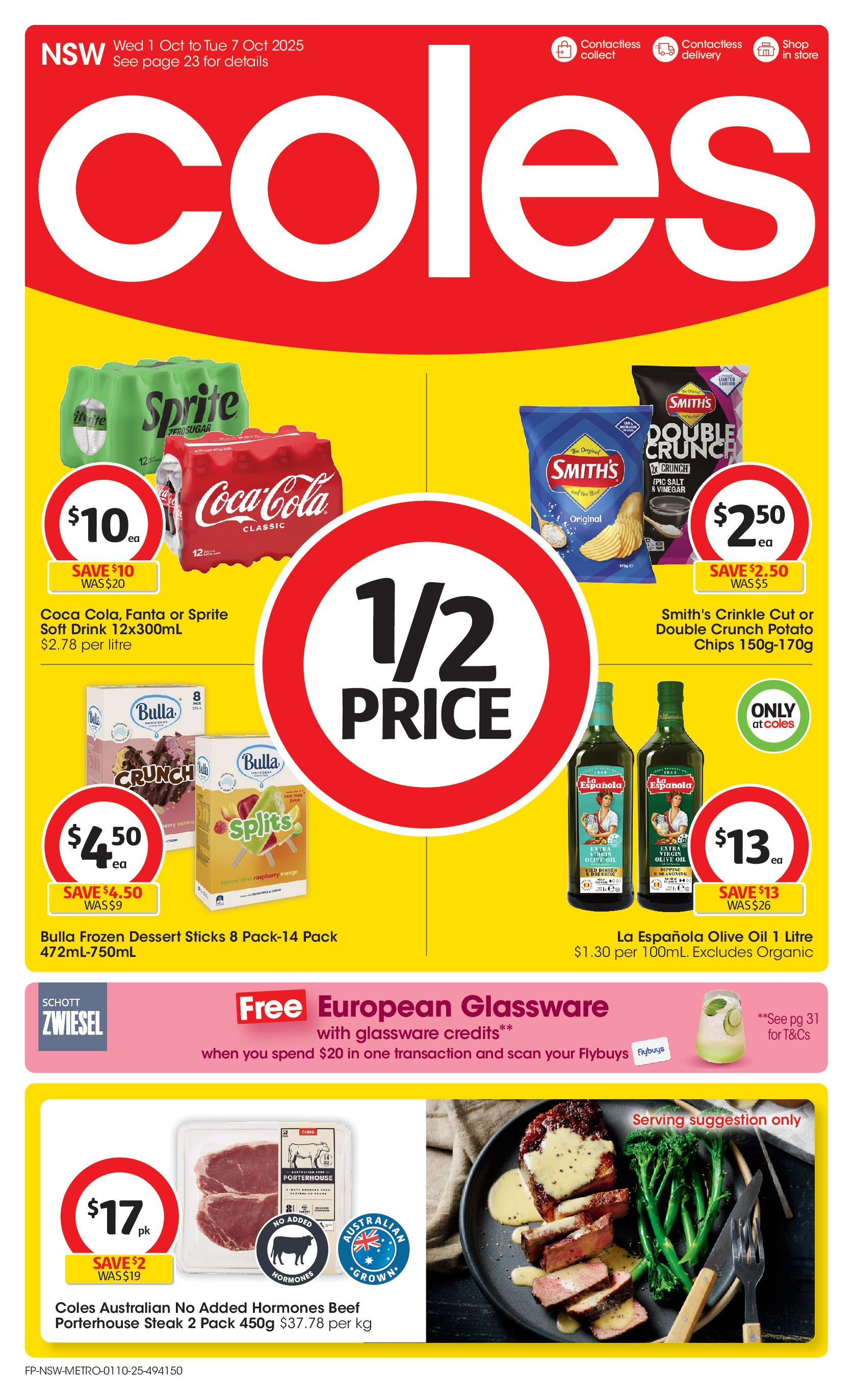 ﻿﻿Coles catalogue valid from 30/09/2025 > Online Australia | Page: 1 | Products: Oil, Chips, Olive oil, Salt