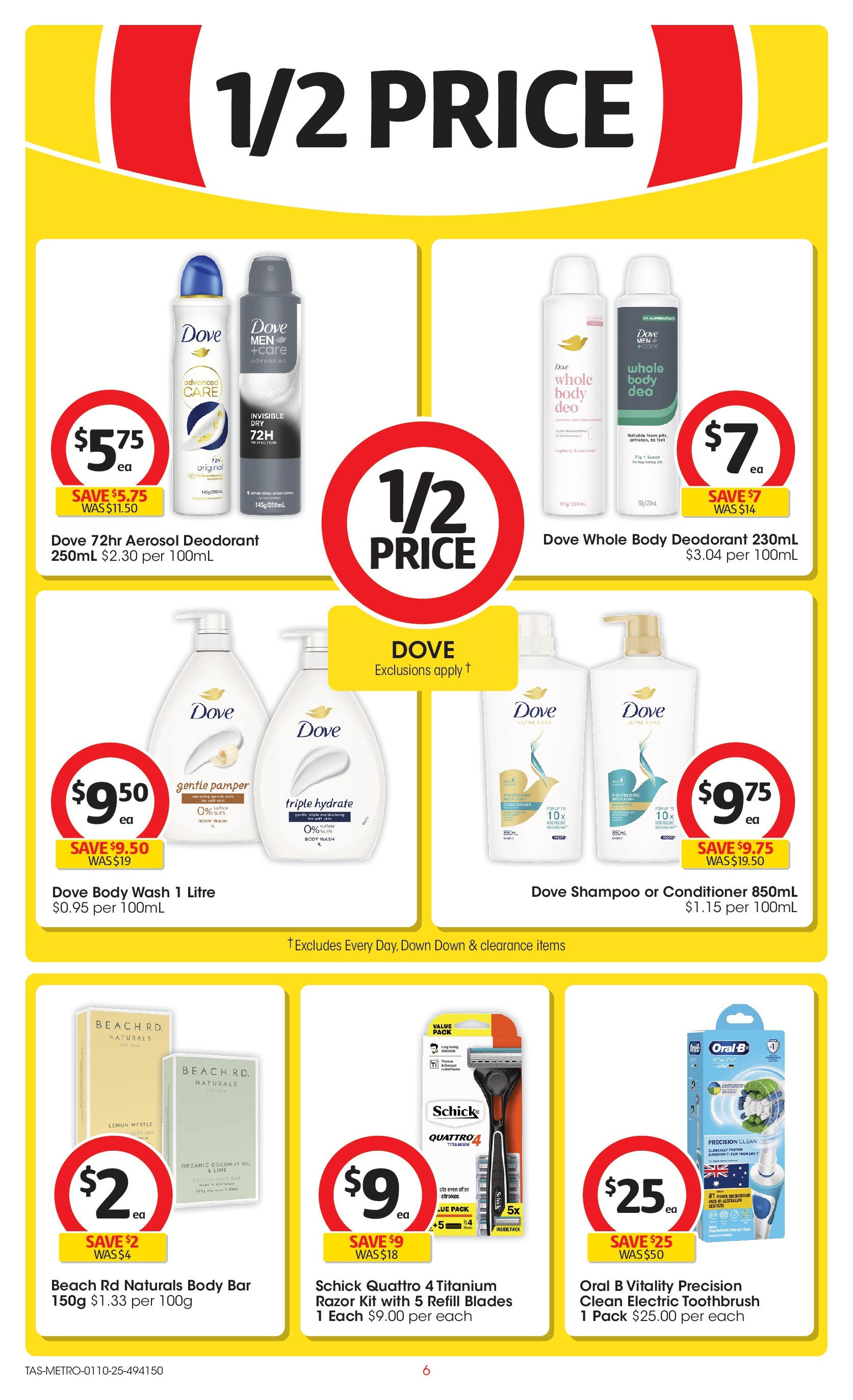 ﻿﻿Coles catalogue valid from 30/09/2025 > Online Australia | Page: 6 | Products: Conditioner, Razor, Toothbrush, Lime