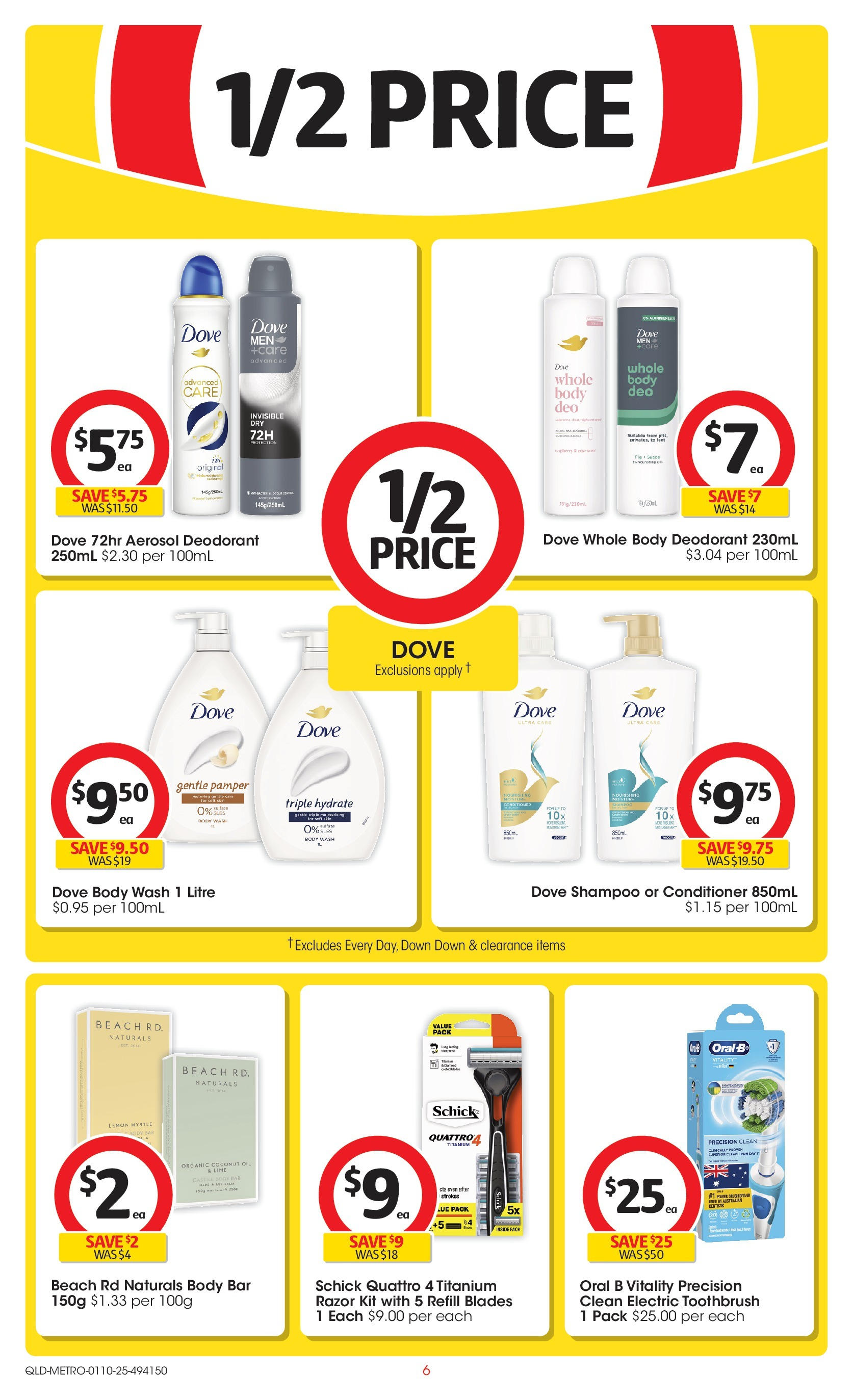 ﻿﻿Coles catalogue valid from 30/09/2025 > Online Australia | Page: 6 | Products: Shampoo, Conditioner, Deodorant, Lemon