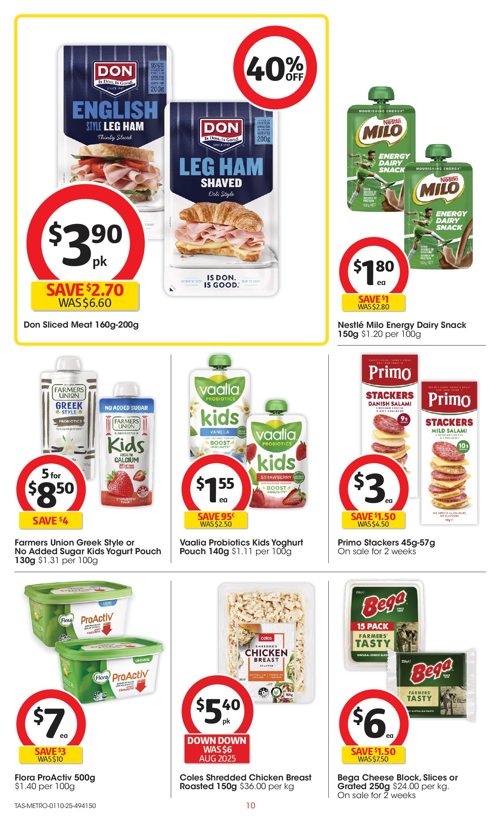 ﻿﻿Coles catalogue valid from 30/09/2025 > Online Australia | Page: 10 | Products: Light, Crackers, Cheese, Sugar