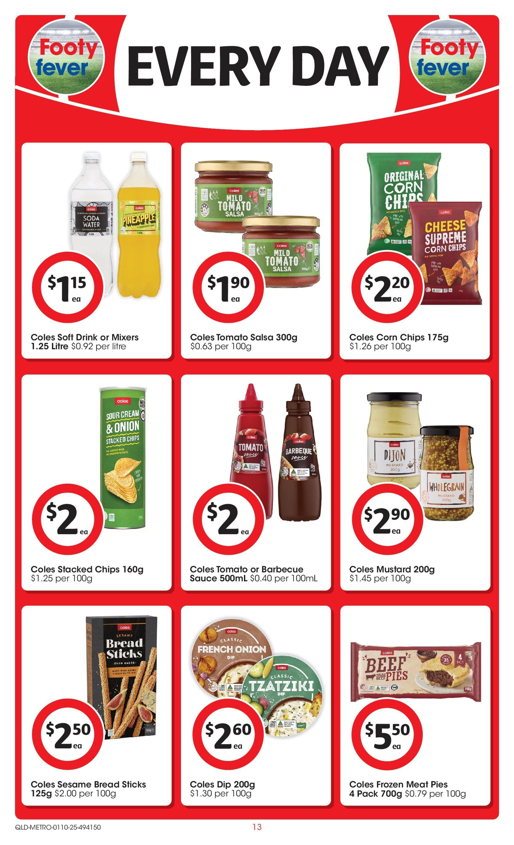 ﻿﻿Coles catalogue valid from 30/09/2025 > Online Australia | Page: 13 | Products: Oil, Bread, Mustard, Pies