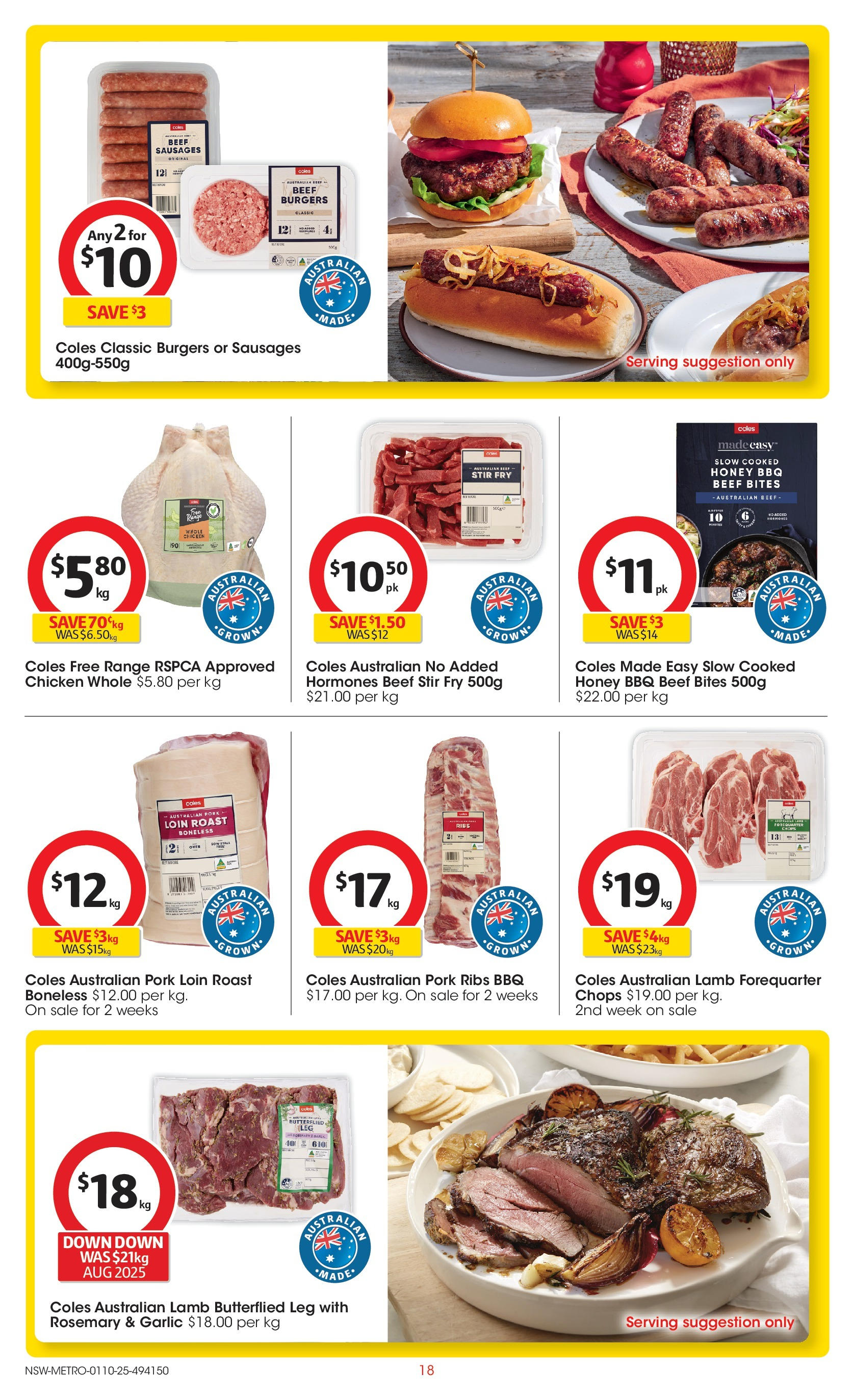 ﻿﻿Coles catalogue valid from 30/09/2025 > Online Australia | Page: 18 | Products: Honey, Beef, Garlic, Oven