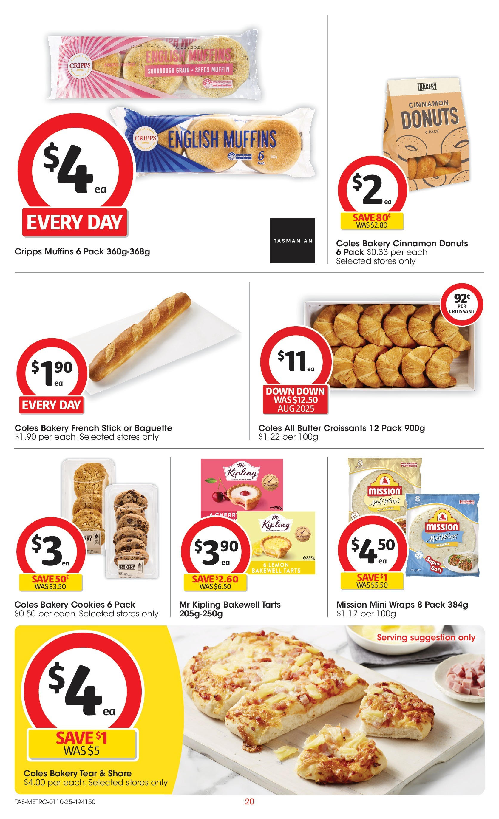 ﻿﻿Coles catalogue valid from 30/09/2025 > Online Australia | Page: 20 | Products: Butter, Muffins, Lemon, Bakery