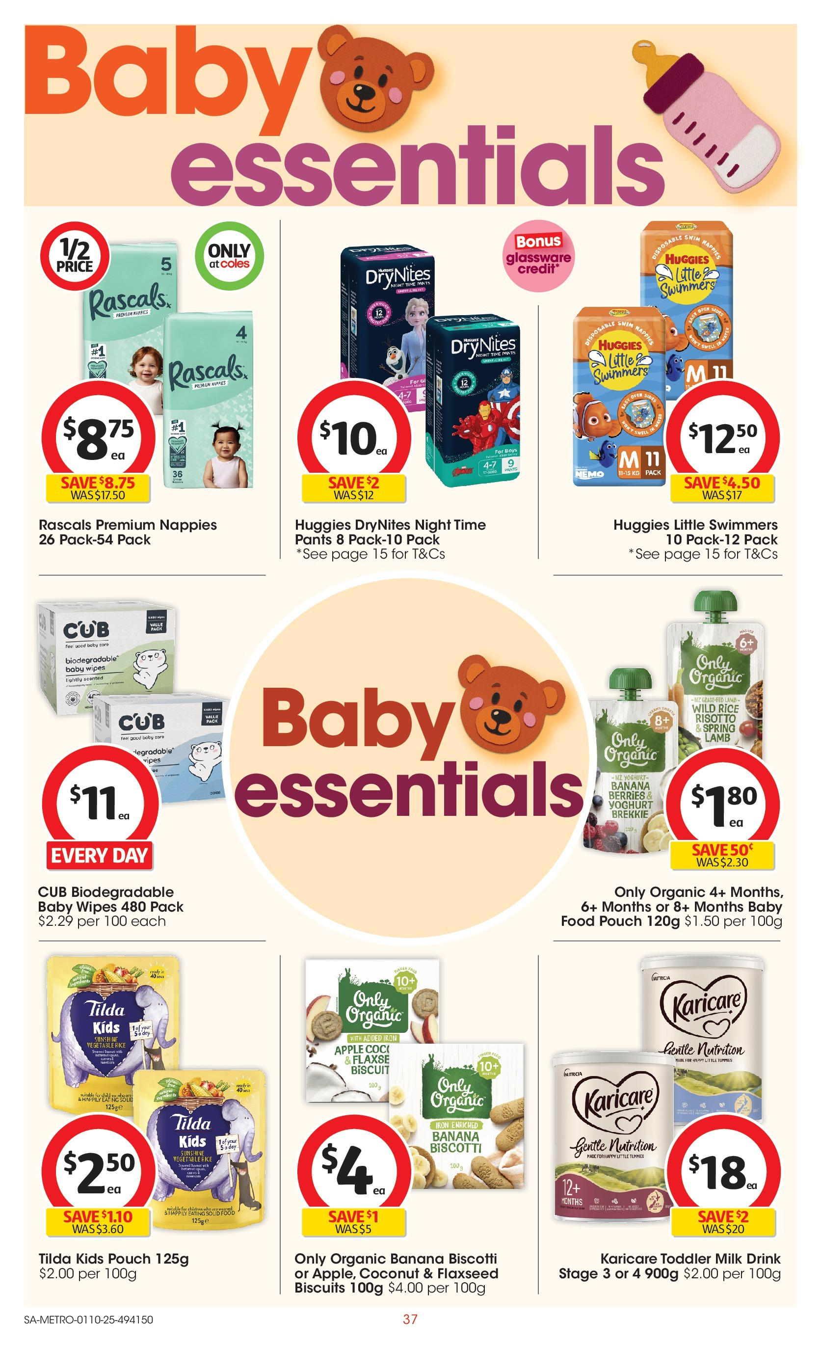 ﻿﻿Coles catalogue valid from 30/09/2025 > Online Australia | Page: 37 | Products: Milk, Glassware, Pants, Iron