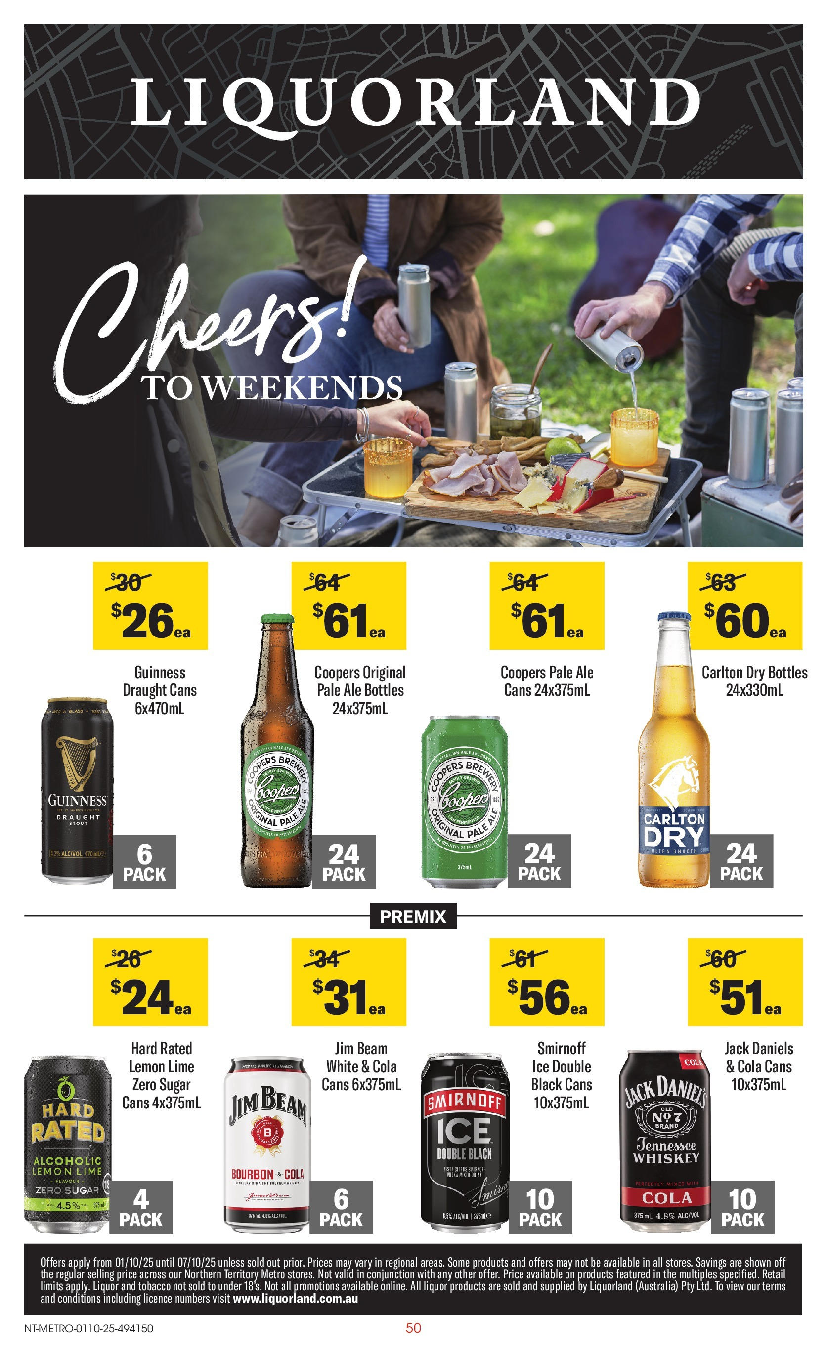 ﻿﻿Coles catalogue valid from 30/09/2025 > Online Australia | Page: 50 | Products: Bourbon, Sugar, Lemon, Lime