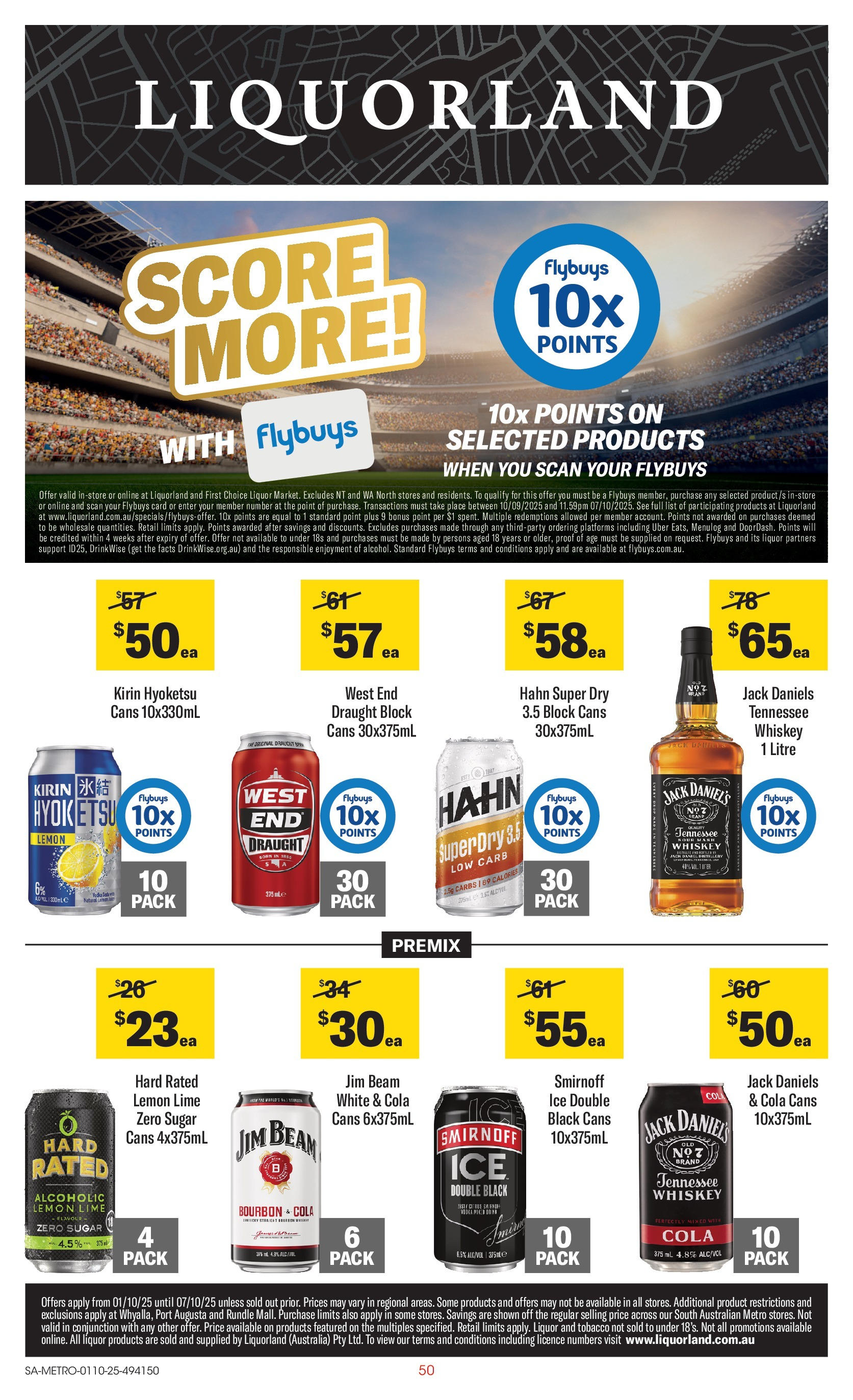 ﻿﻿Coles catalogue valid from 30/09/2025 > Online Australia | Page: 50 | Products: Bourbon, Whiskey, Lemon, Lime