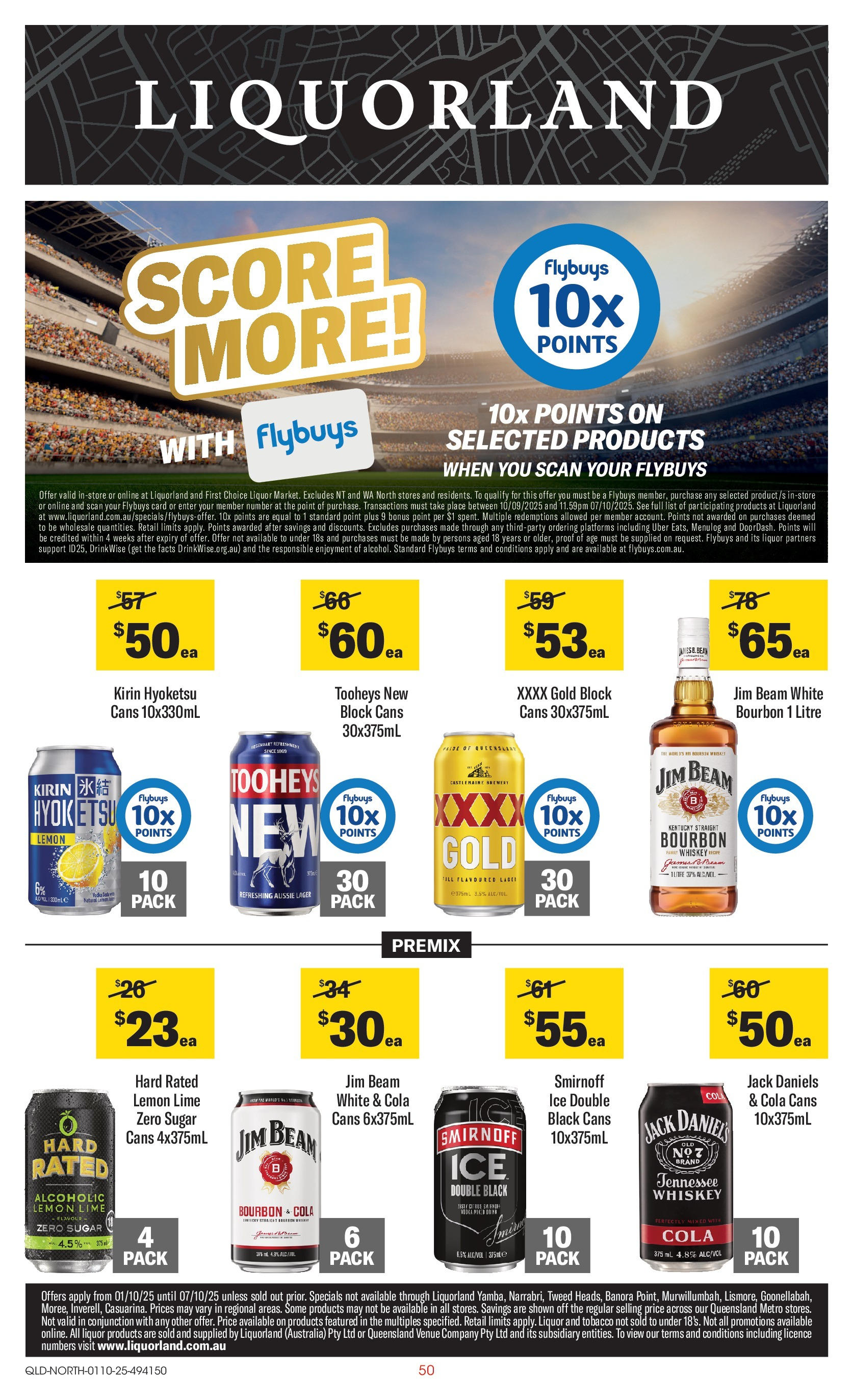 ﻿﻿Coles catalogue valid from 30/09/2025 > Online Australia | Page: 50 | Products: Bourbon, Whiskey, Sugar, Lemon