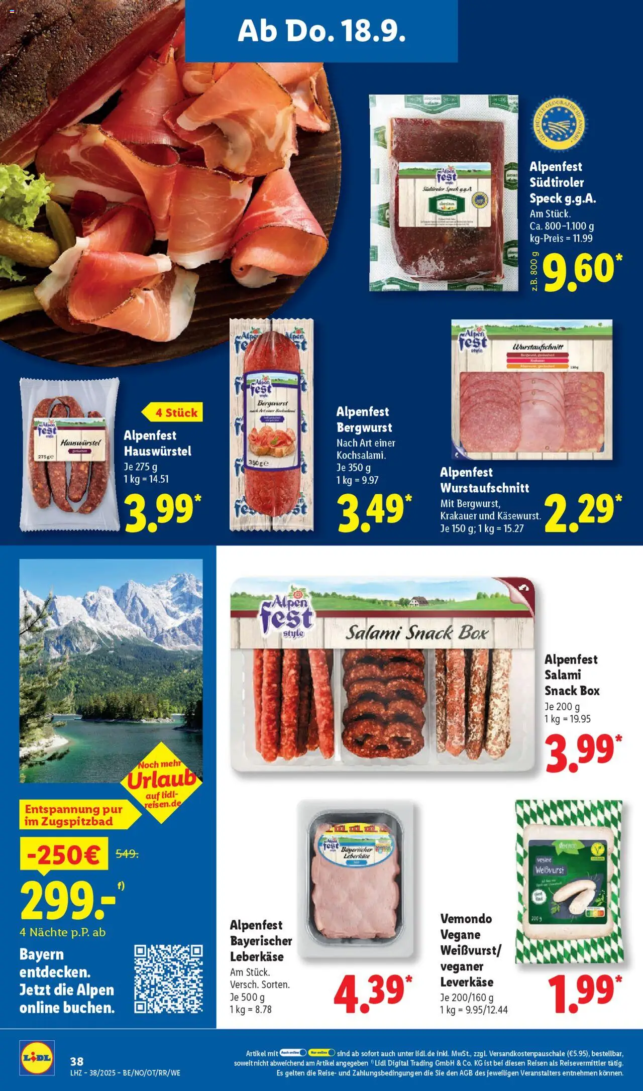 Lidl Prospekt Aarbergen – gültig ab 15.09.2025 | Seite: 54 | Produkte: Box, Salami, Leberkase