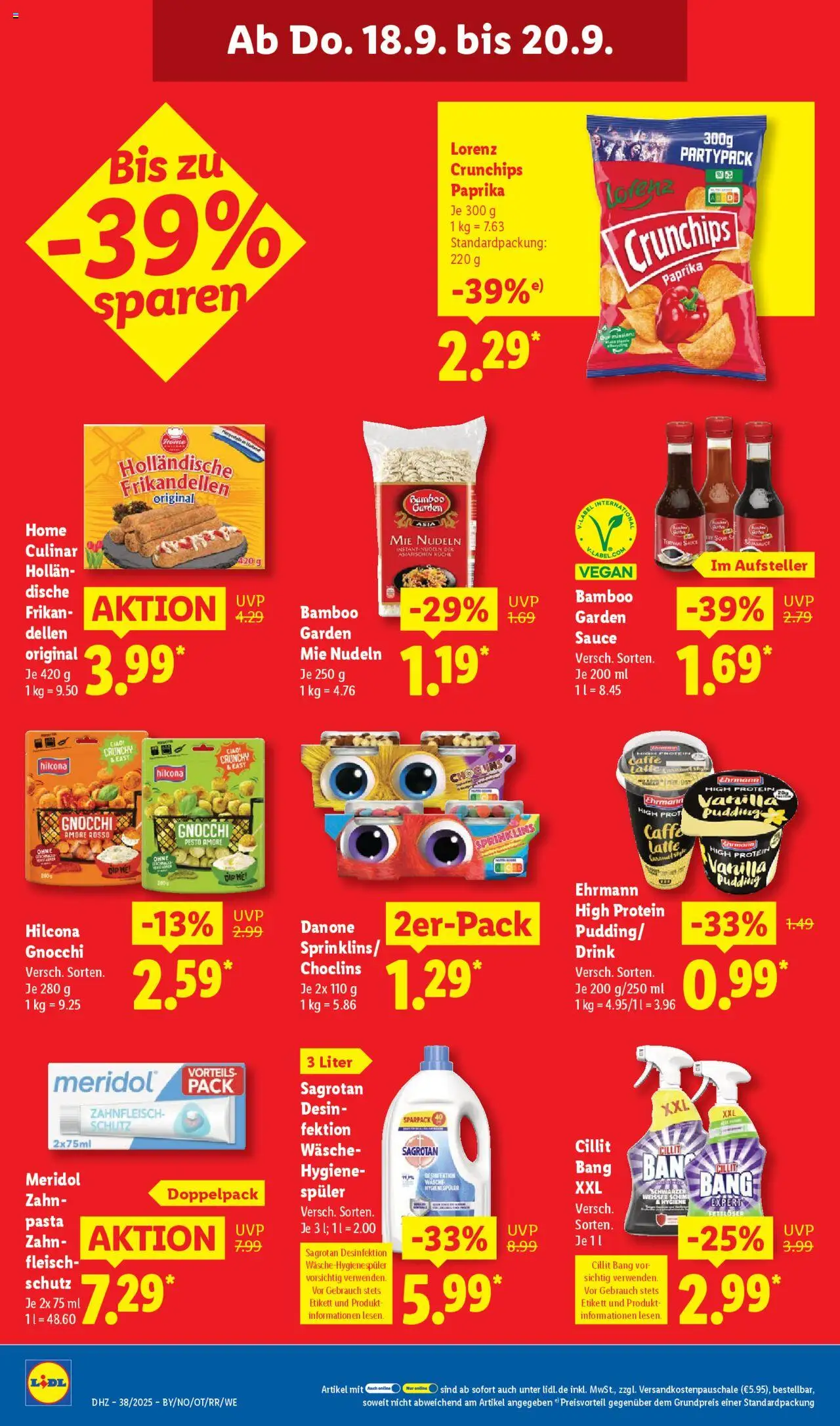 Lidl Prospekt Aarbergen – gültig ab 15.09.2025 | Seite: 64 | Produkte: Paprika, Lorenz crunchips, Pasta, Nudeln