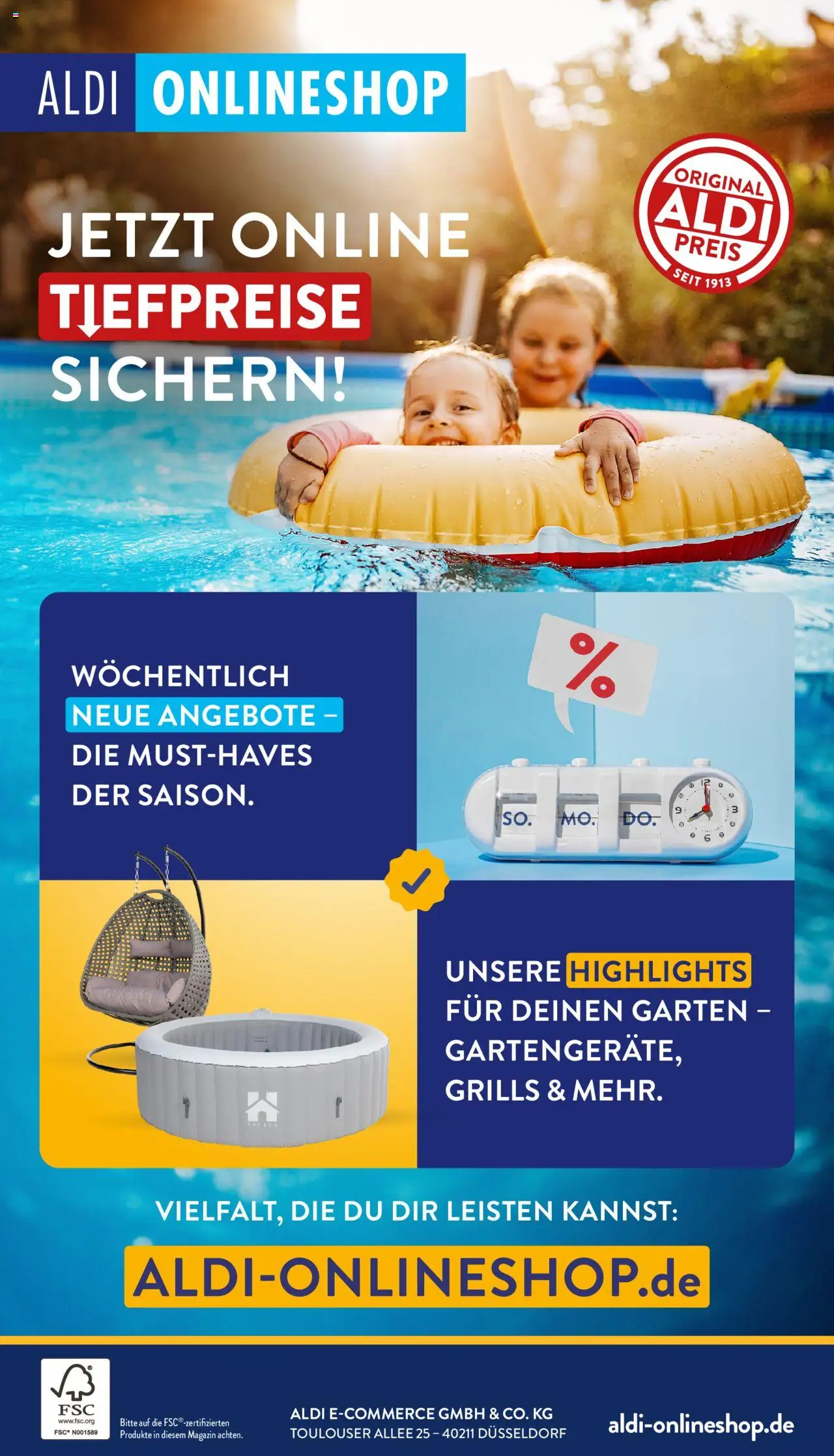 ALDI Prospekt ab 01.09.2025 zum Blättern: Onlineshop