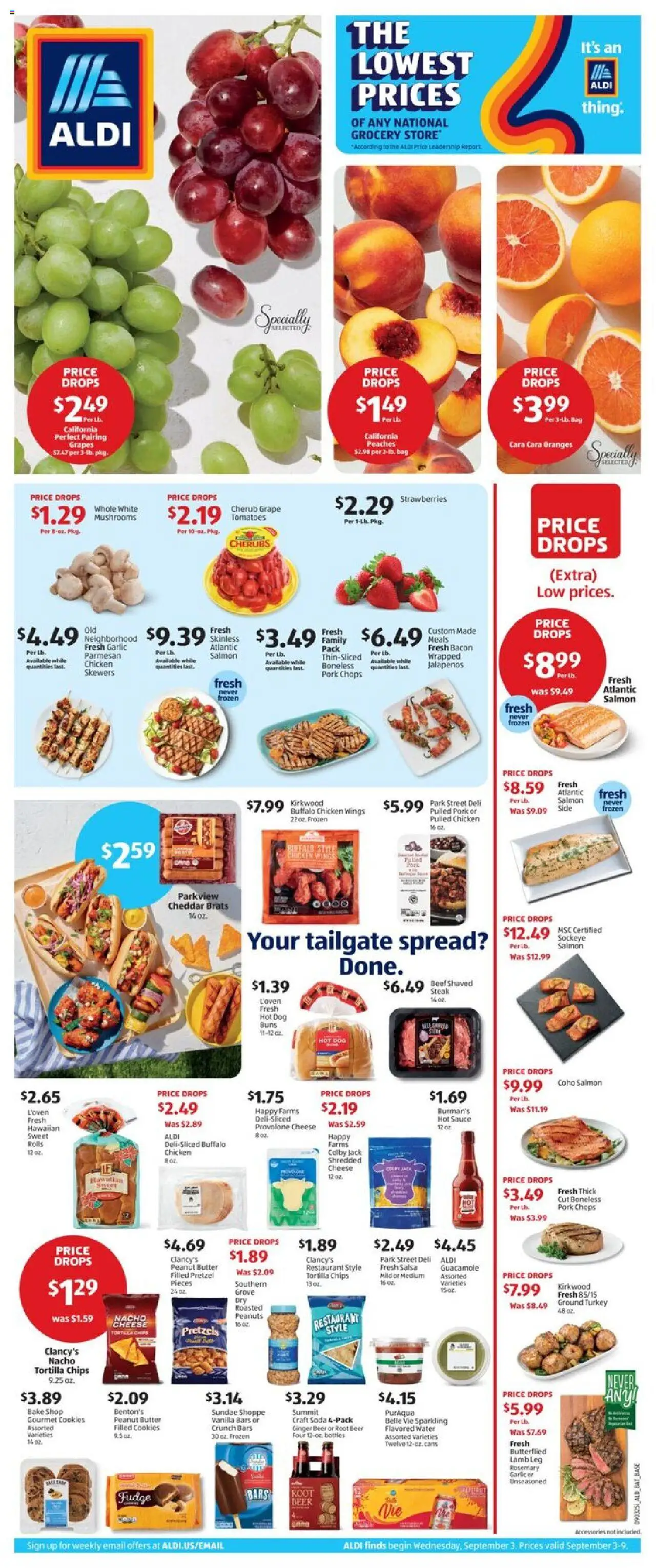 Aldi Weekly Ad from 09/03/2025 - Flyer, Sales ad - Page number 1