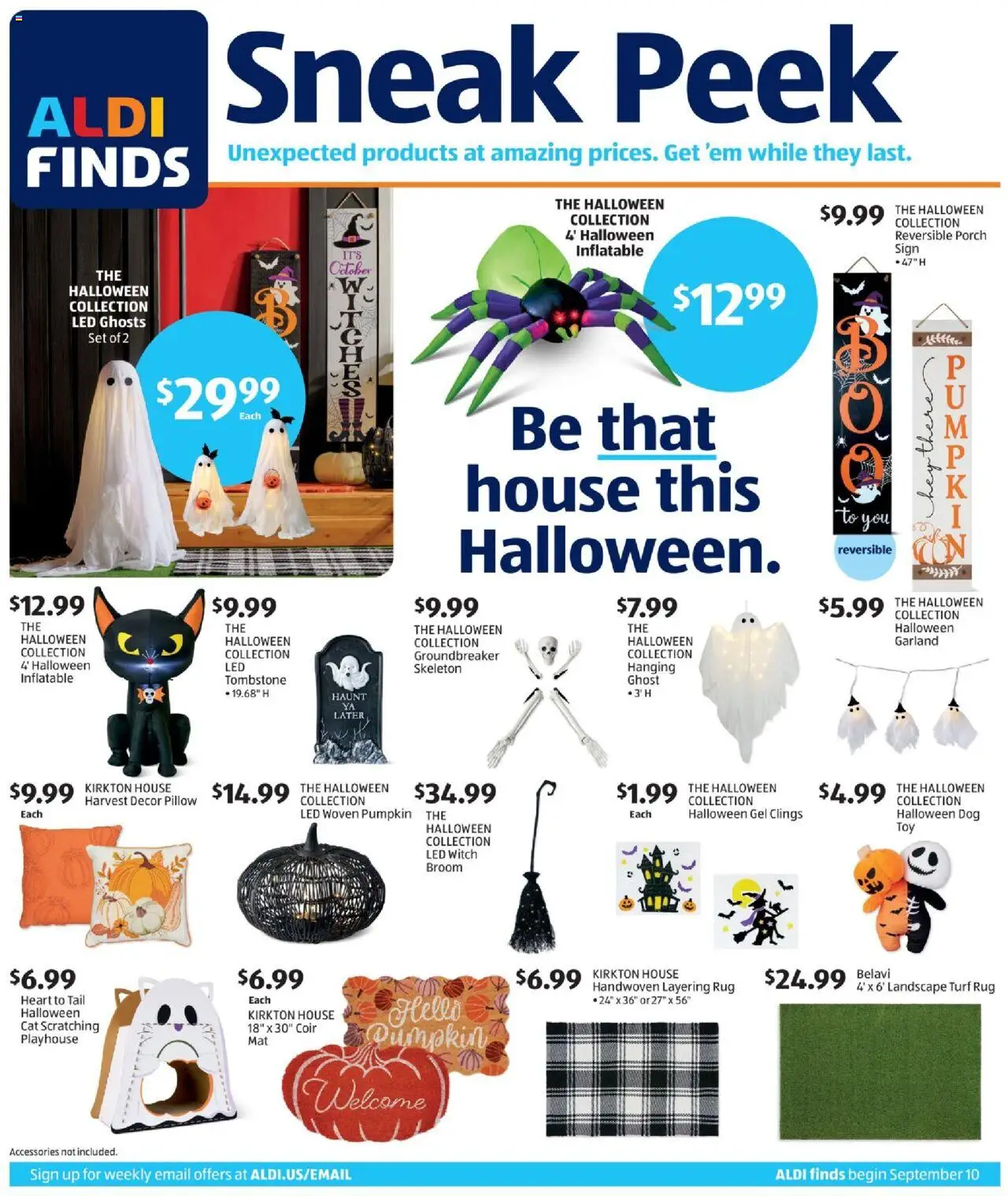 Aldi Weekly Ad from 09/10/2025 - Flyer, Sales ad - Page number 1