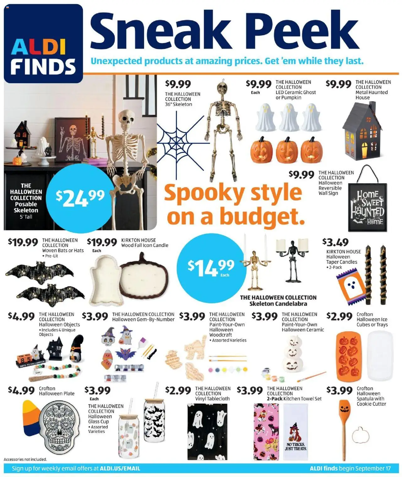 Aldi Weekly Ad from 09/17/2025 - Flyer, Sales ad - Page number 1