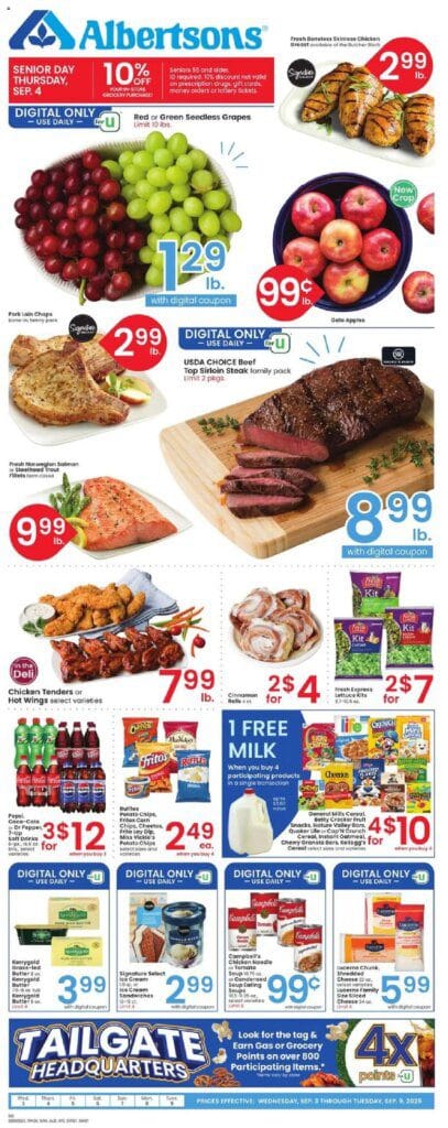 Albertsons Weekly Ad from 09/03/2025 >> Flyer