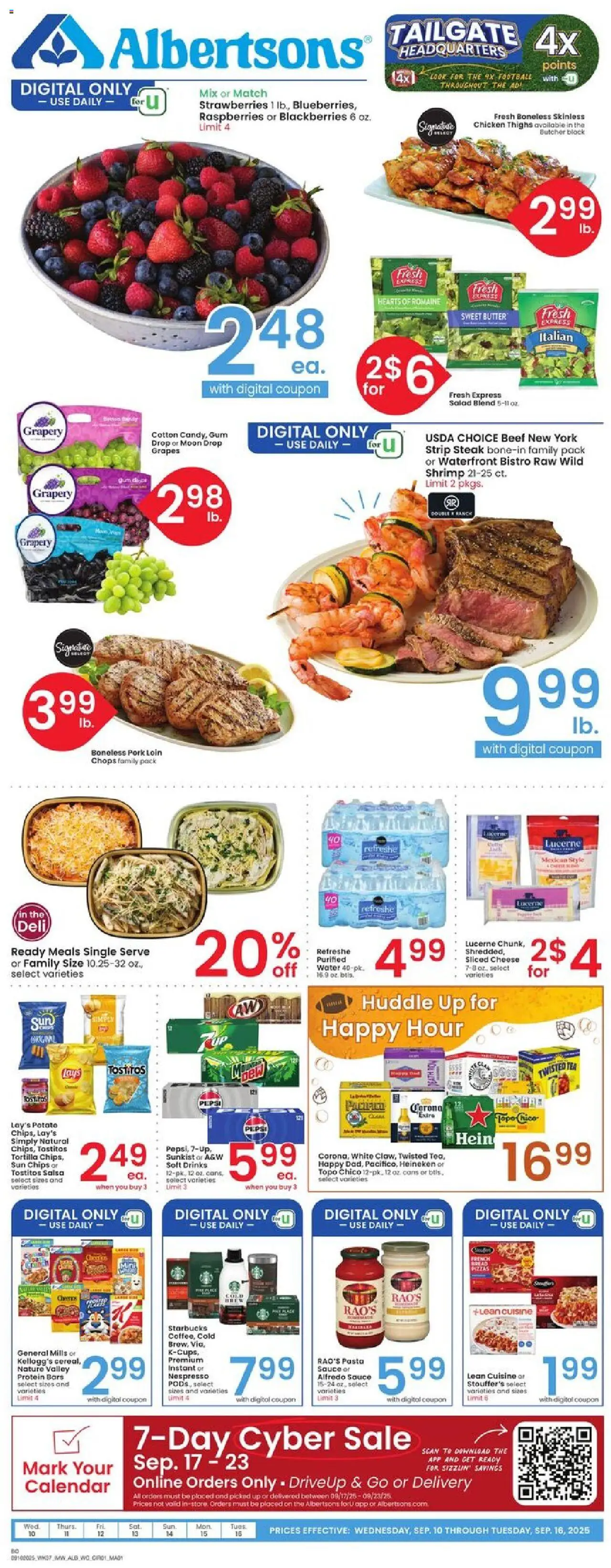 Albertsons Weekly Ad from 09/10/2025 - Flyer - Page number 1