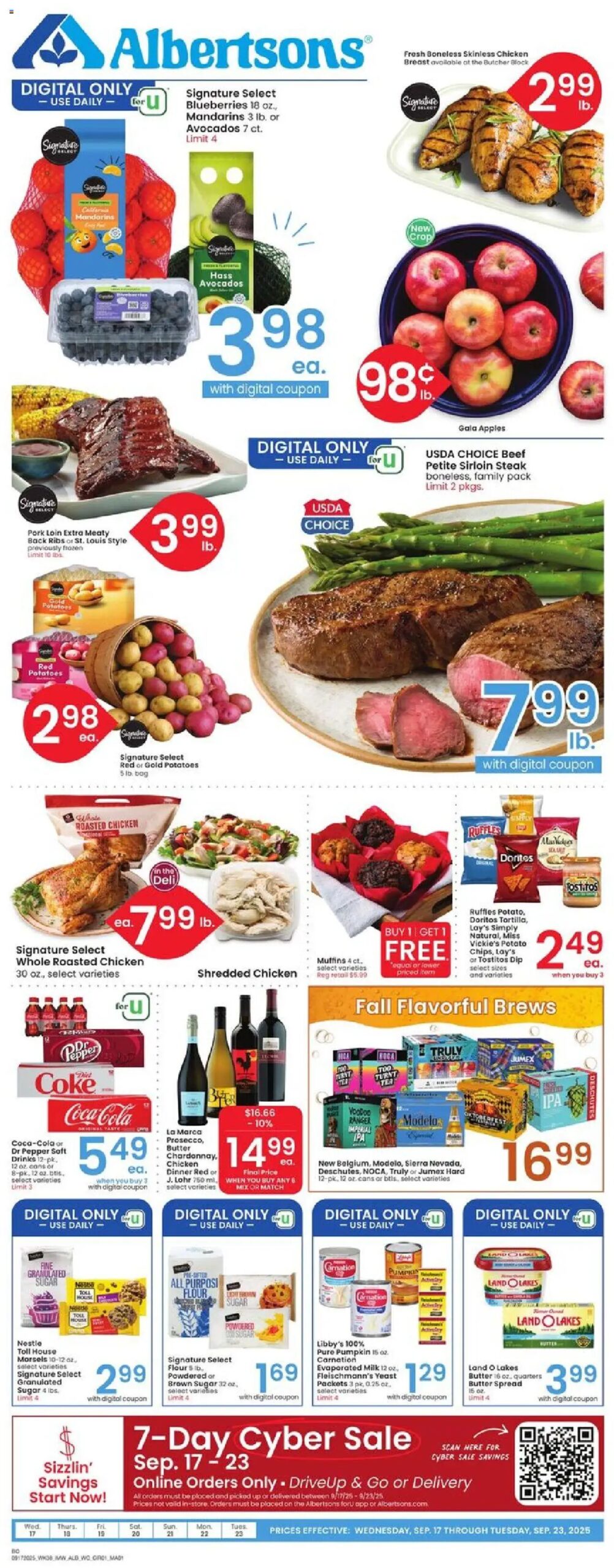 Albertsons Weekly Ad from 09/17/2025 >> Flyer