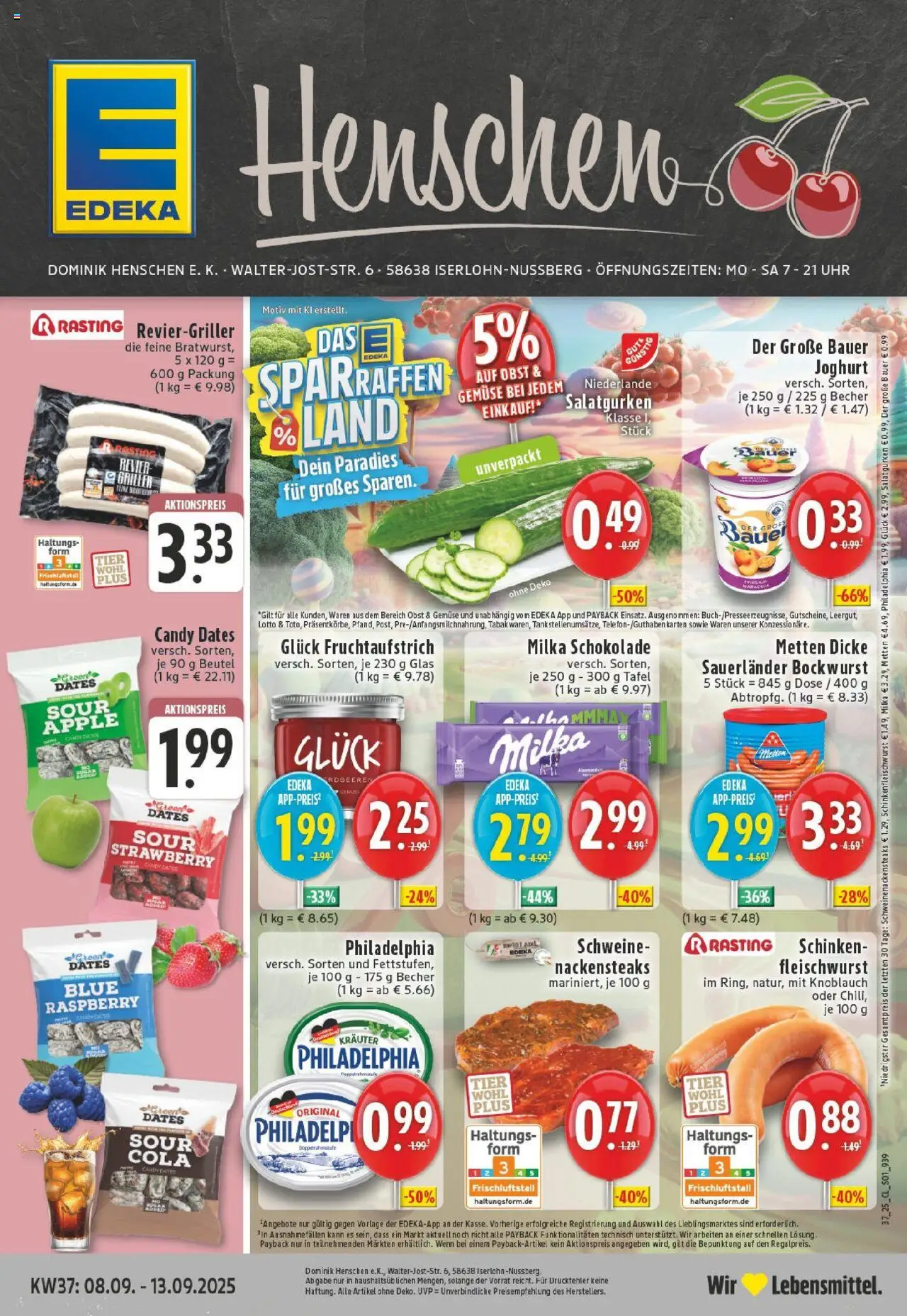 EDEKA Prospekt ab 07.09.2025 - Prospekt Iserlohn Online
