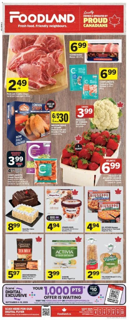 Foodland weekly flyer starting Sep 4, 2025 ⭐️